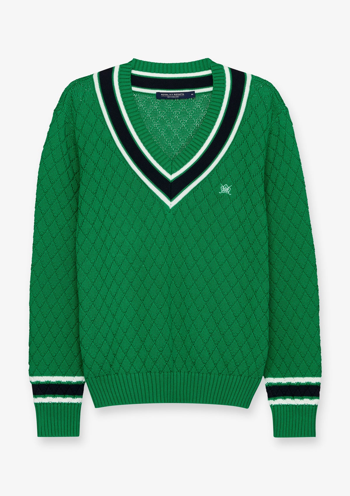 Cable Texture V Neck Pullover