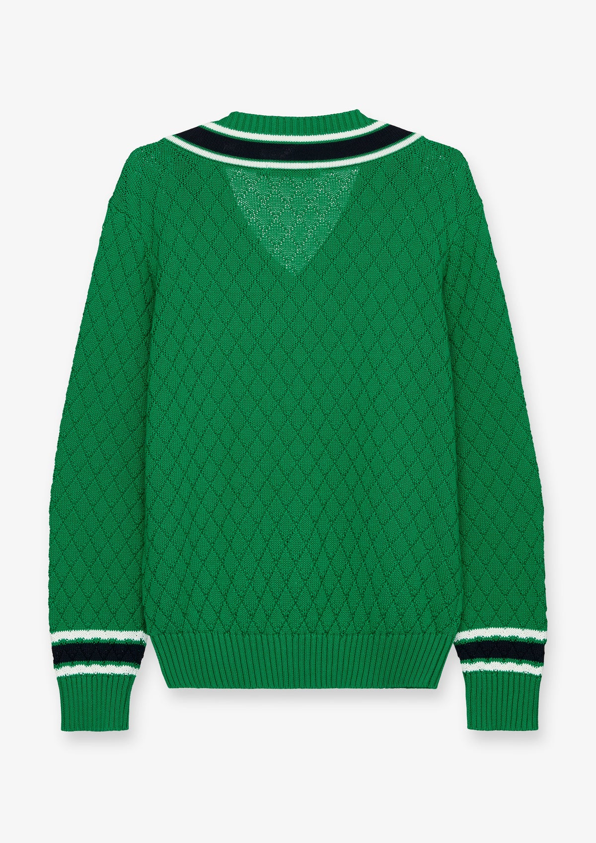 Cable Texture V Neck Pullover