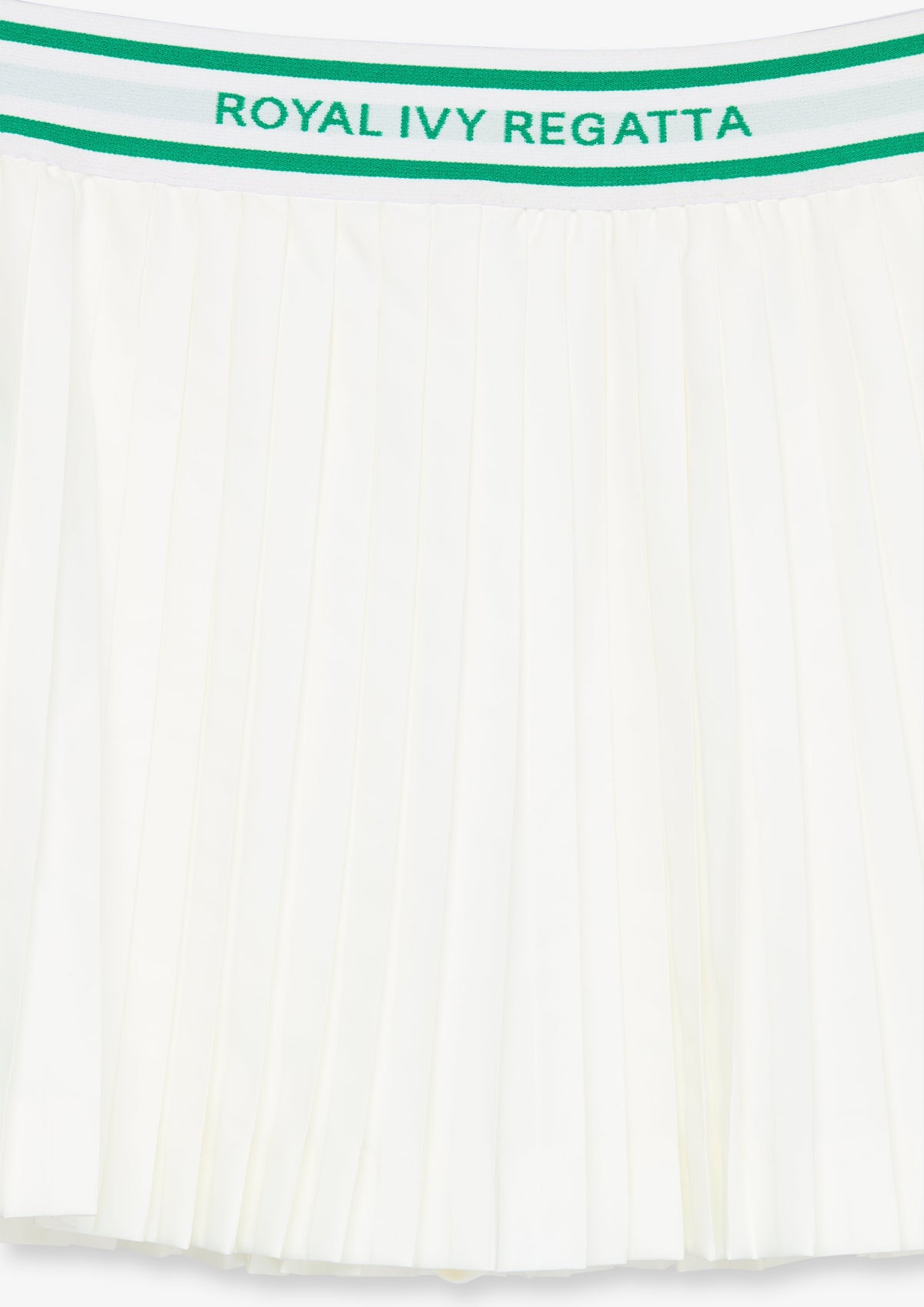 Contrast Waist Pleated Mini Skort
