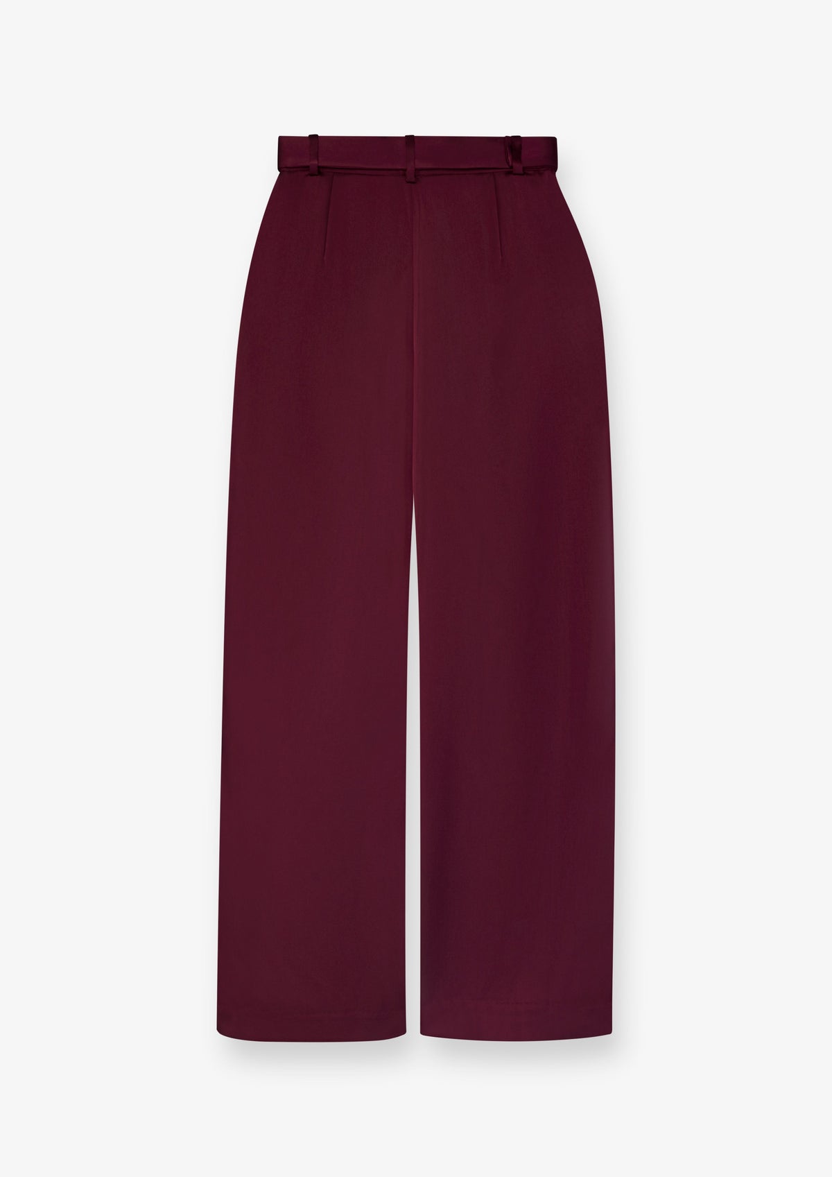 Belted Pleated Wide Leg Pants