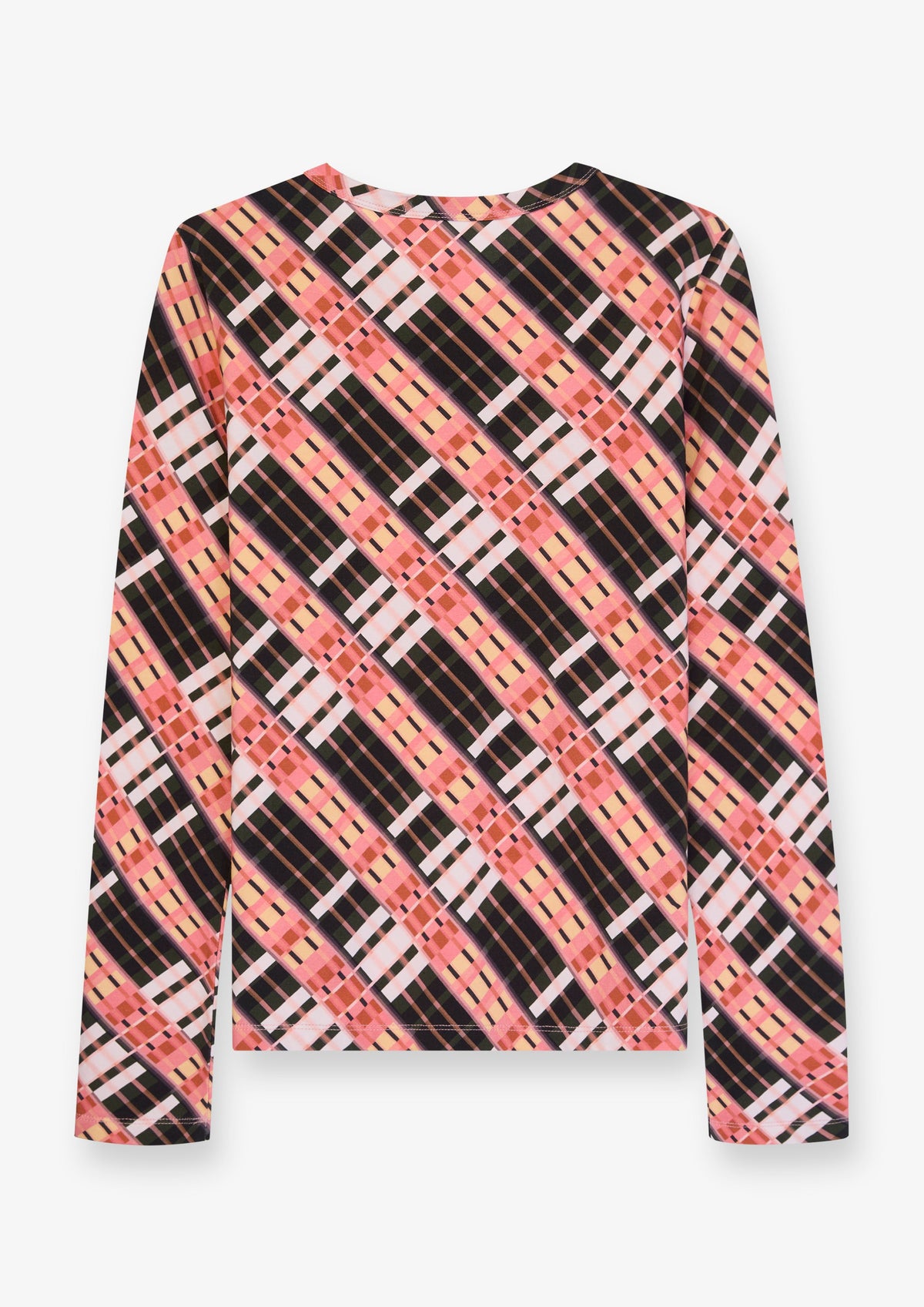 Geometric Print Long Sleeve Top