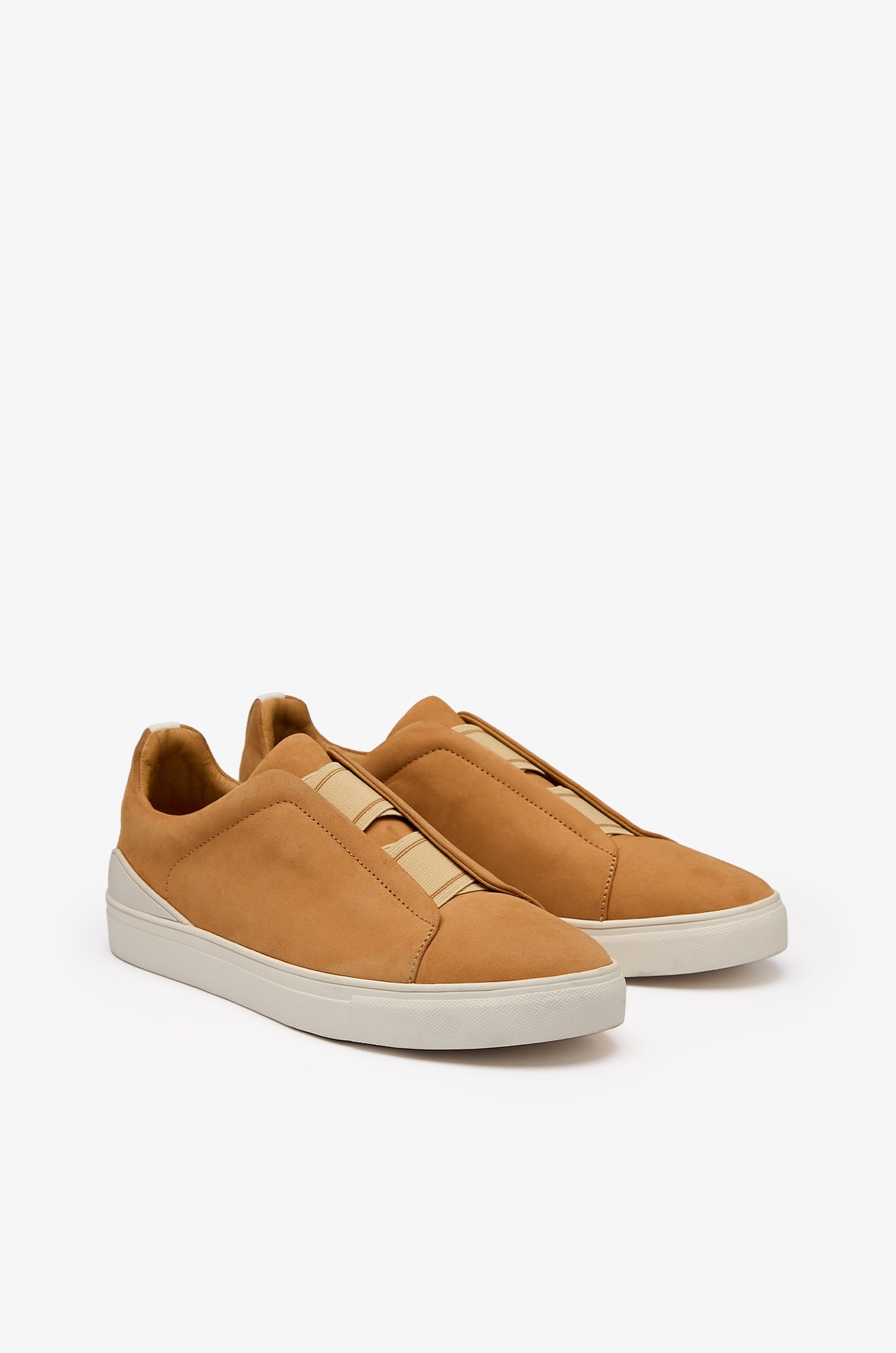 Nappa Leather Slip-On Sneakers Brown