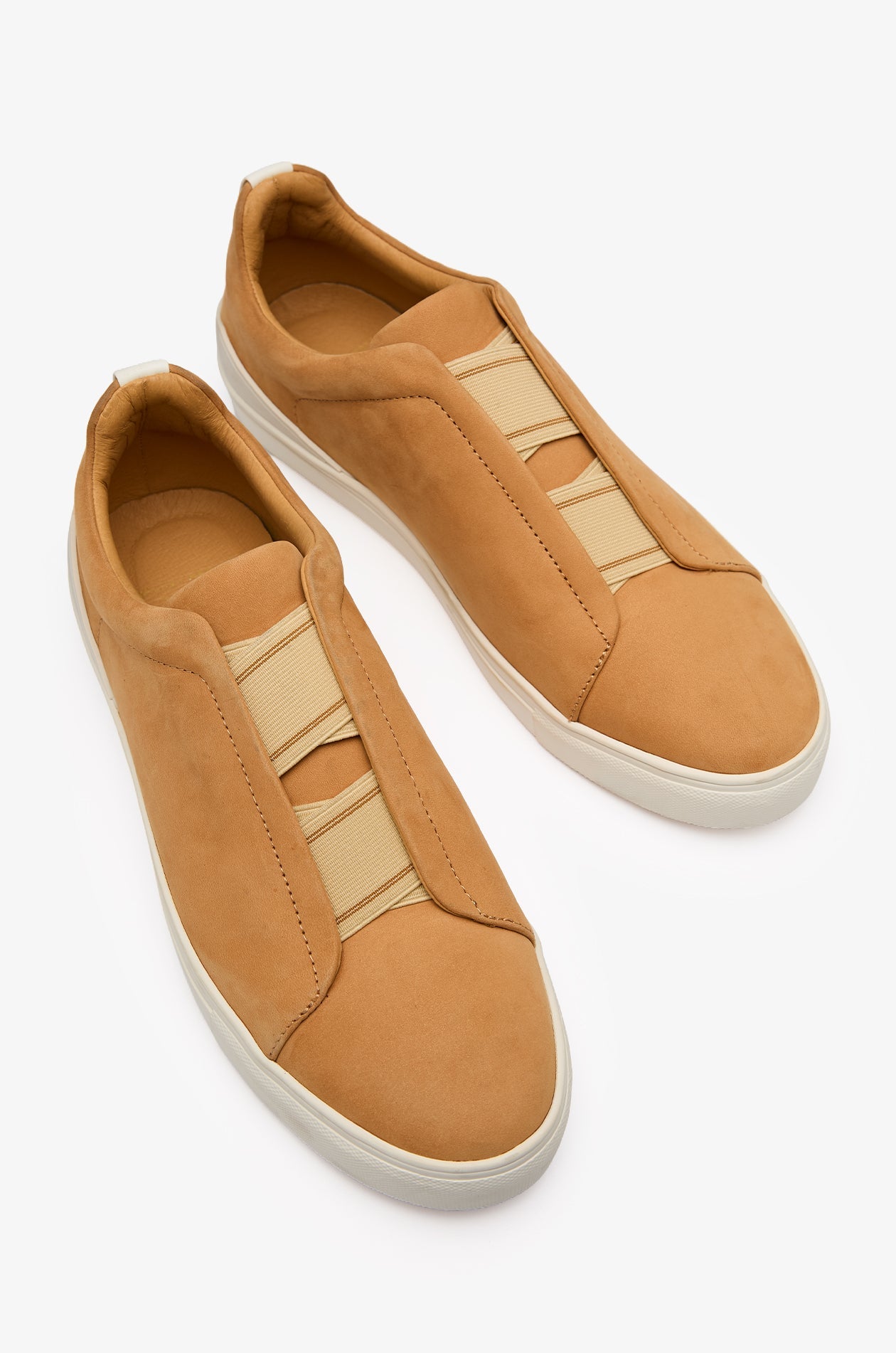 Nappa Leather Slip-On Sneakers Brown