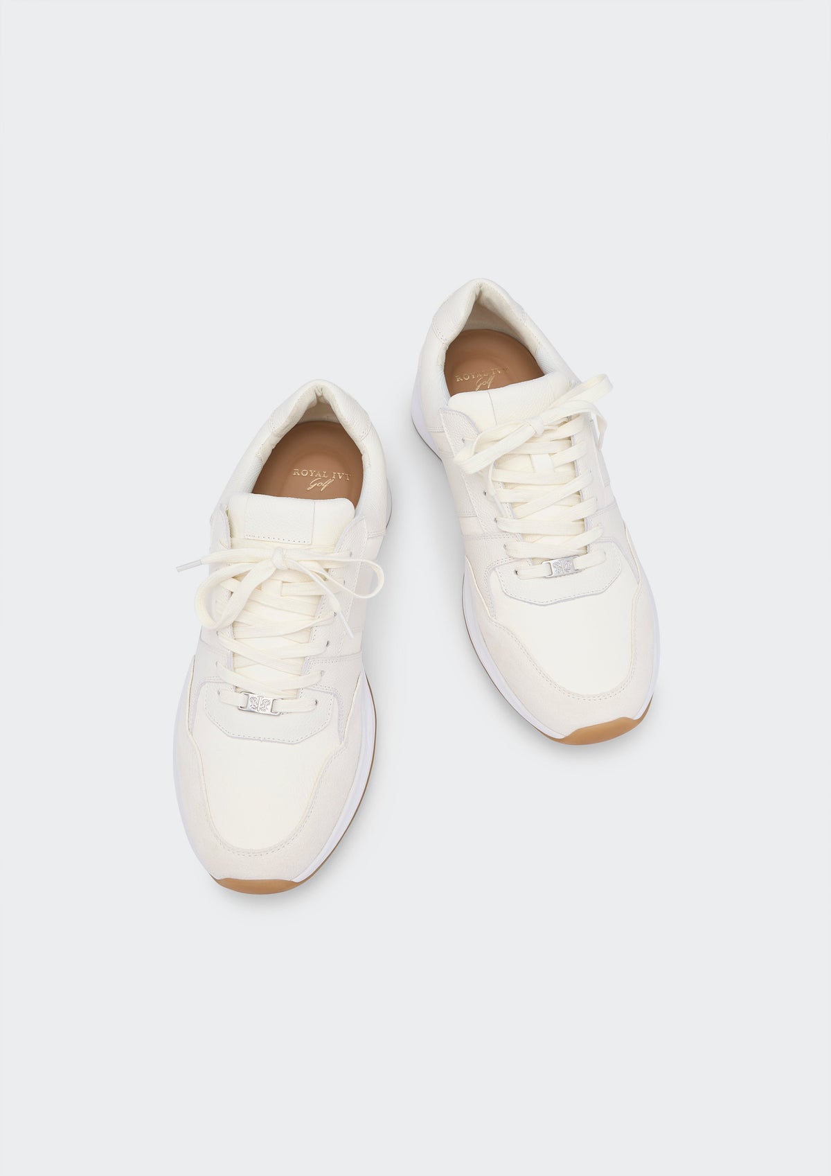 Panelled Lace Up Low Top Trainers