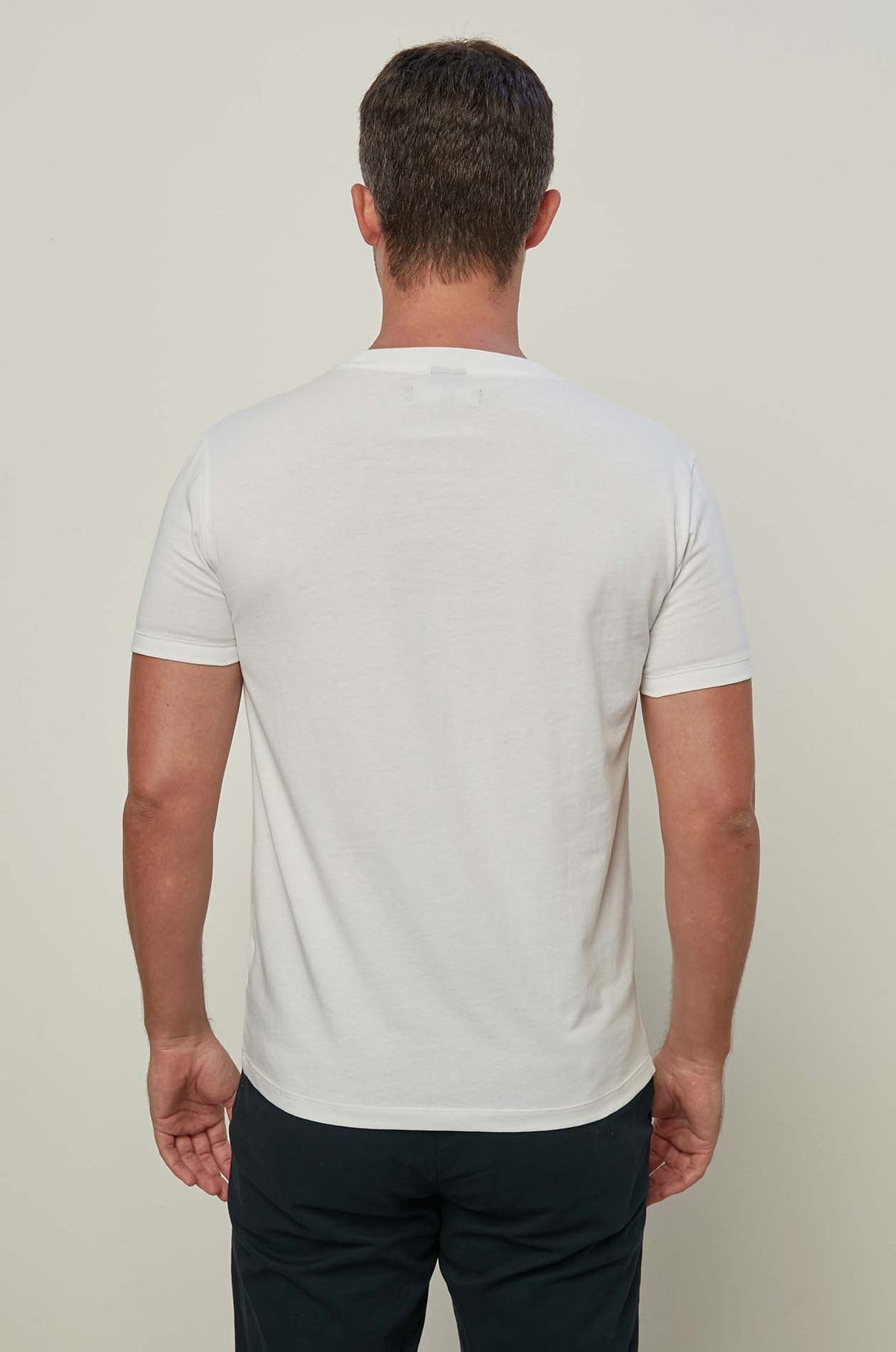 Hand Writing Logo Tee White