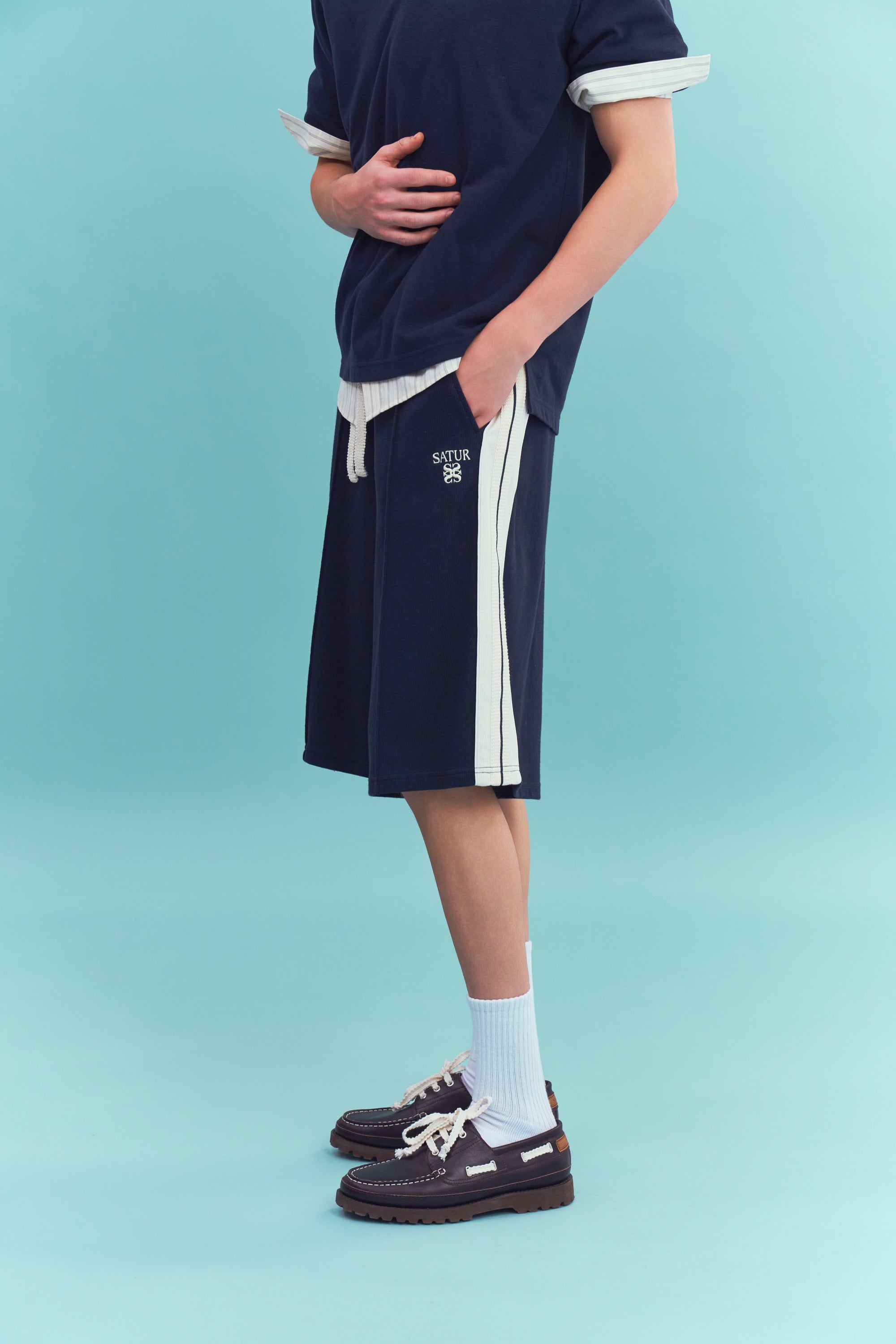 (M) Lawton Lining Shorts Navy