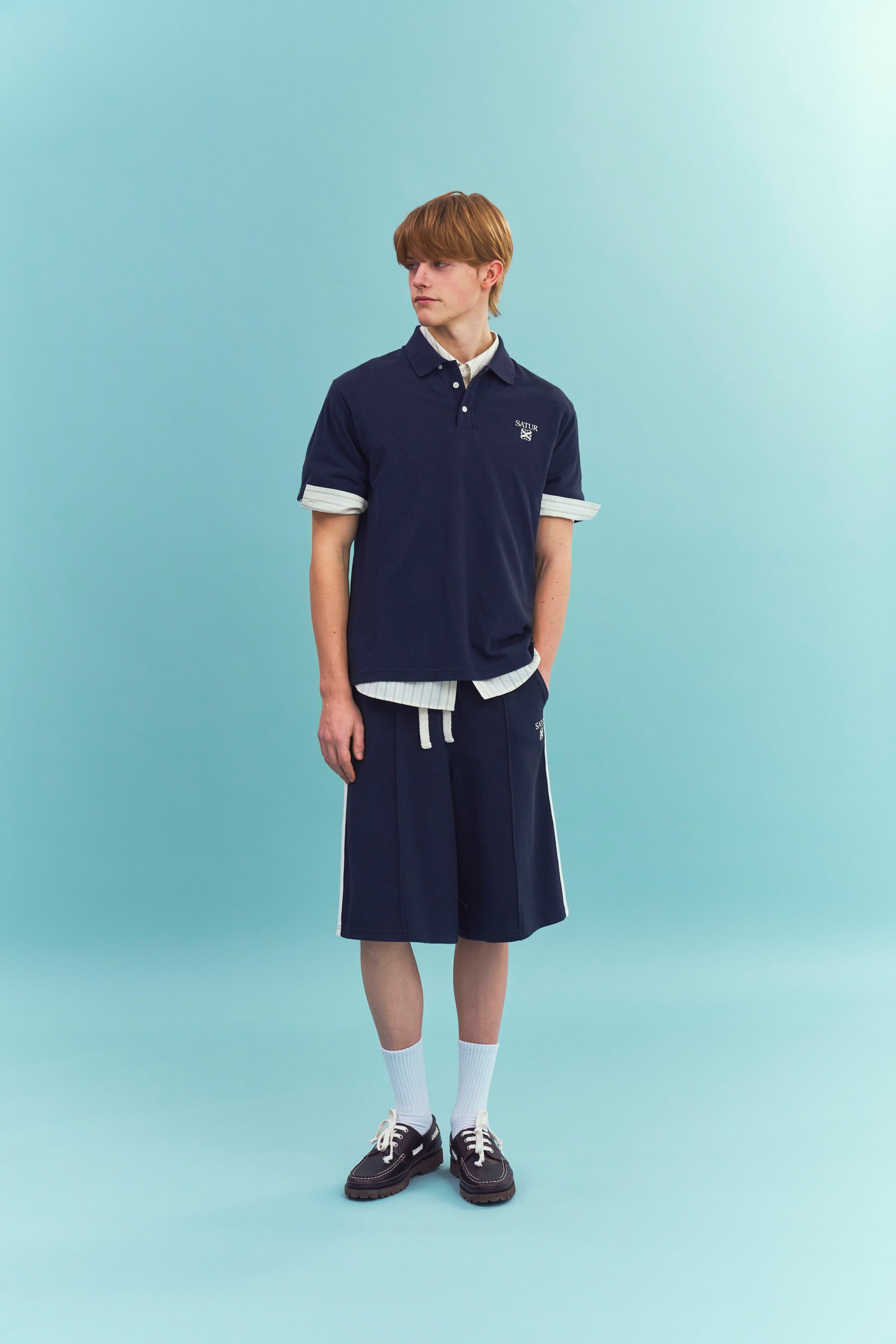 (M) Lawton Lining Shorts Navy