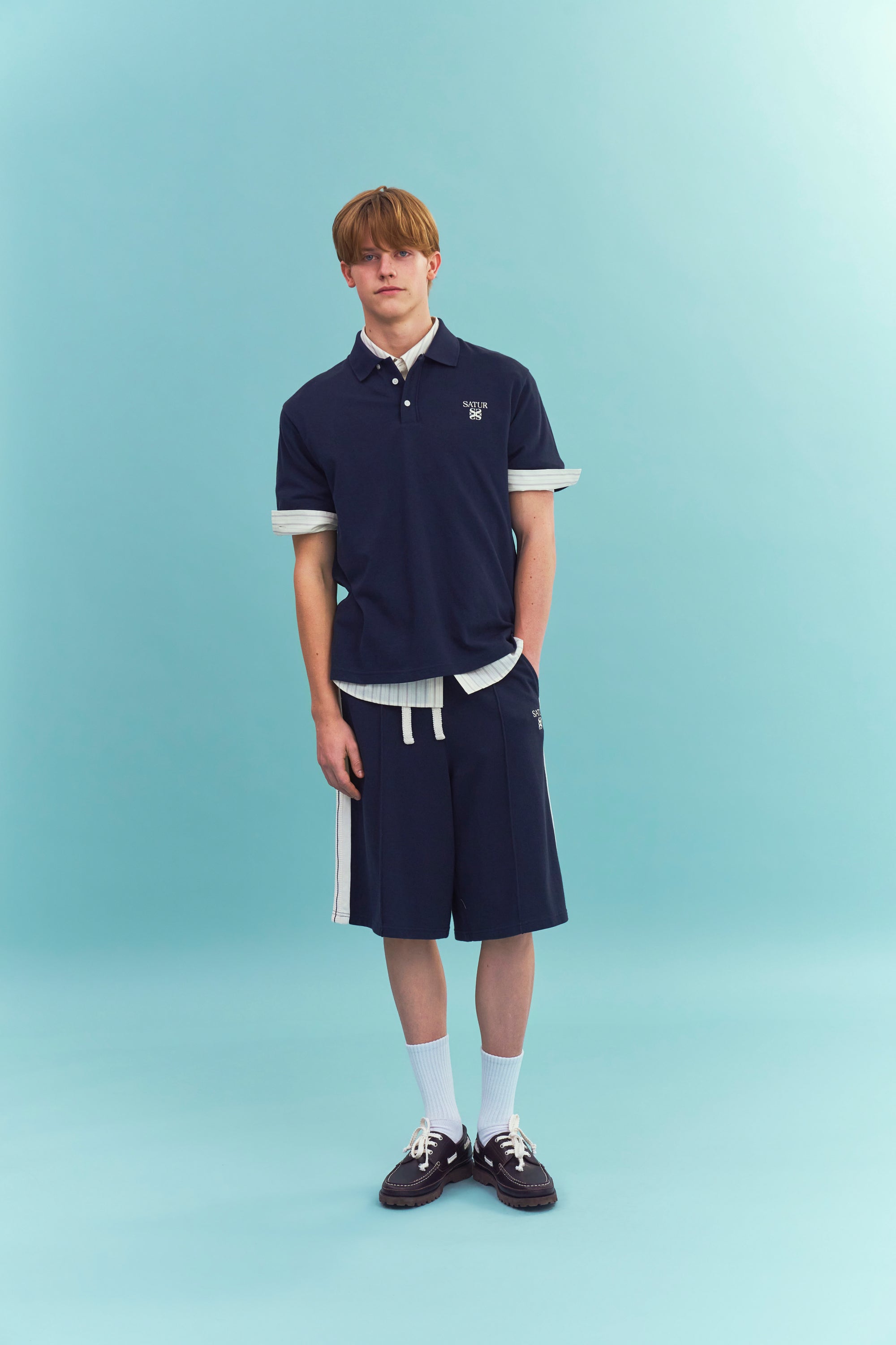 (M) Lawton Lining Shorts Navy