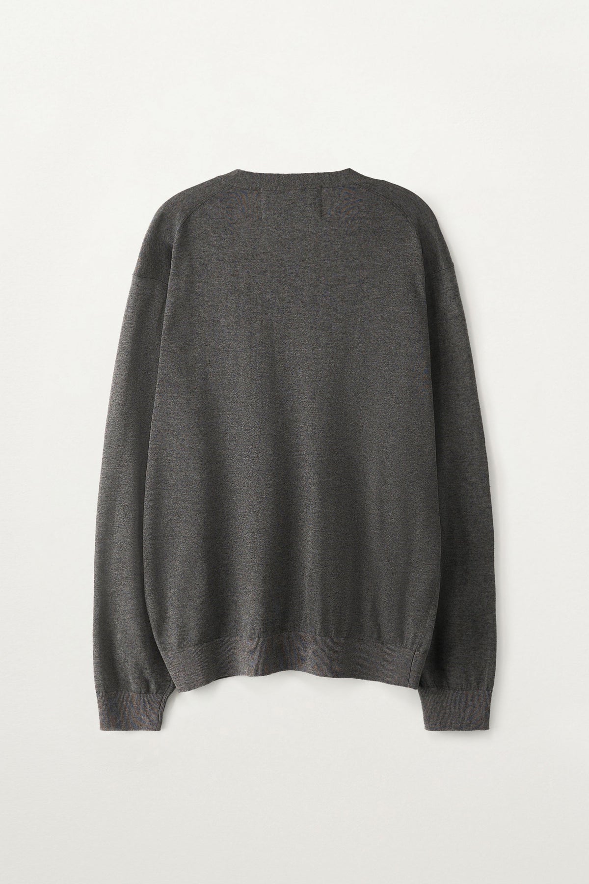 (M) Loren Linen Cardigan Charcoal
