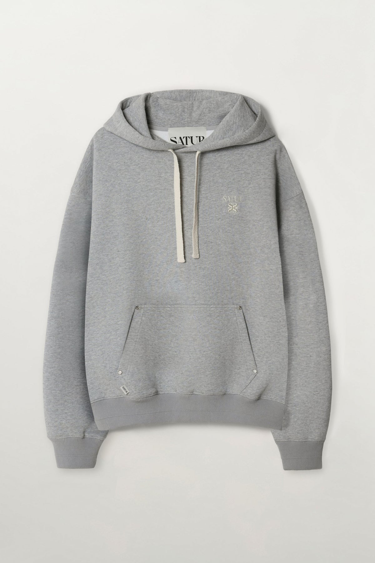 (M) Loren Small Logo Hoodie Melange Gray