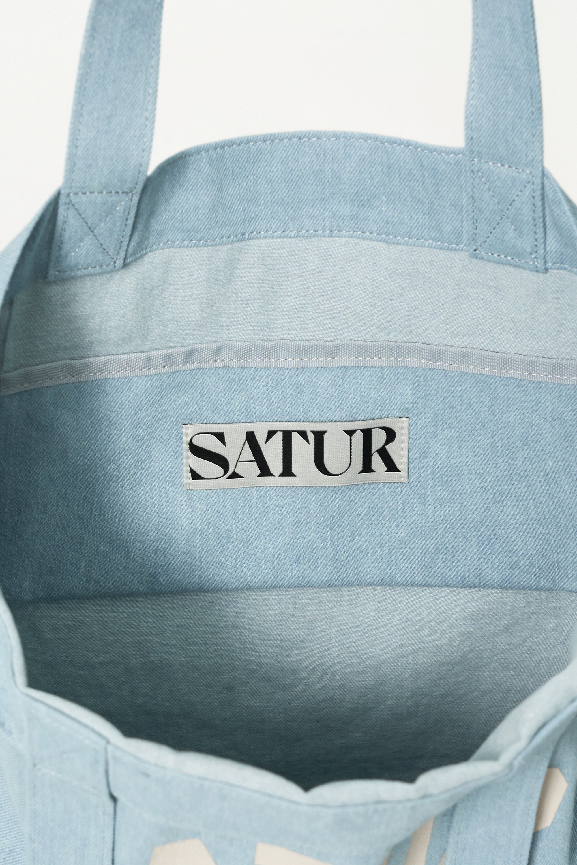 (U) Denim Shoulder Bag Light Blue