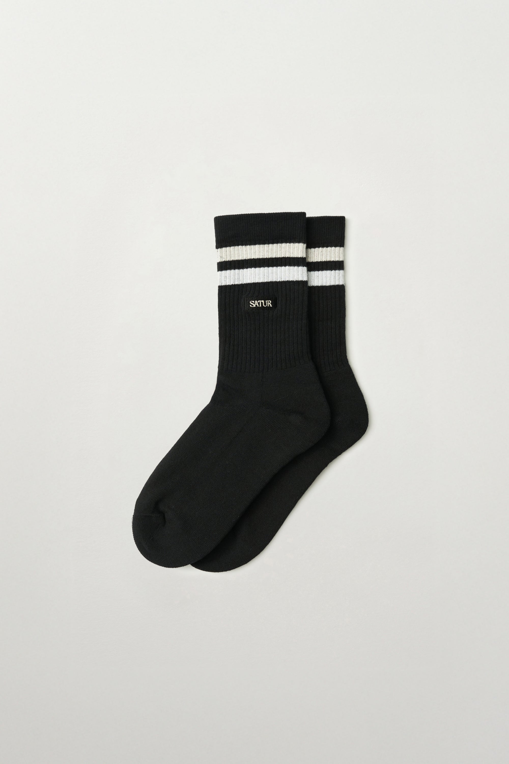 (U) Small Logo Sporty Socks Black