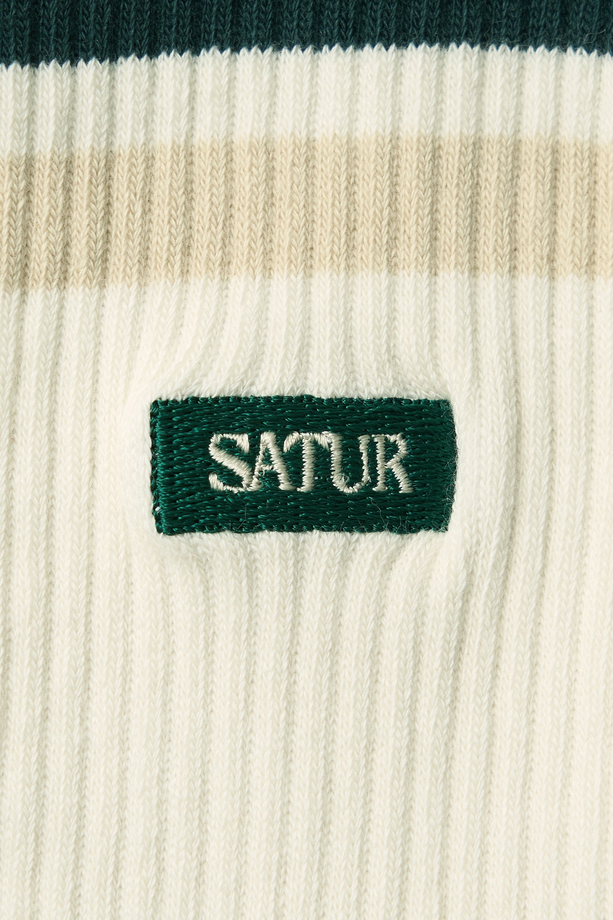 (U) Small Logo Sporty Socks Cream
