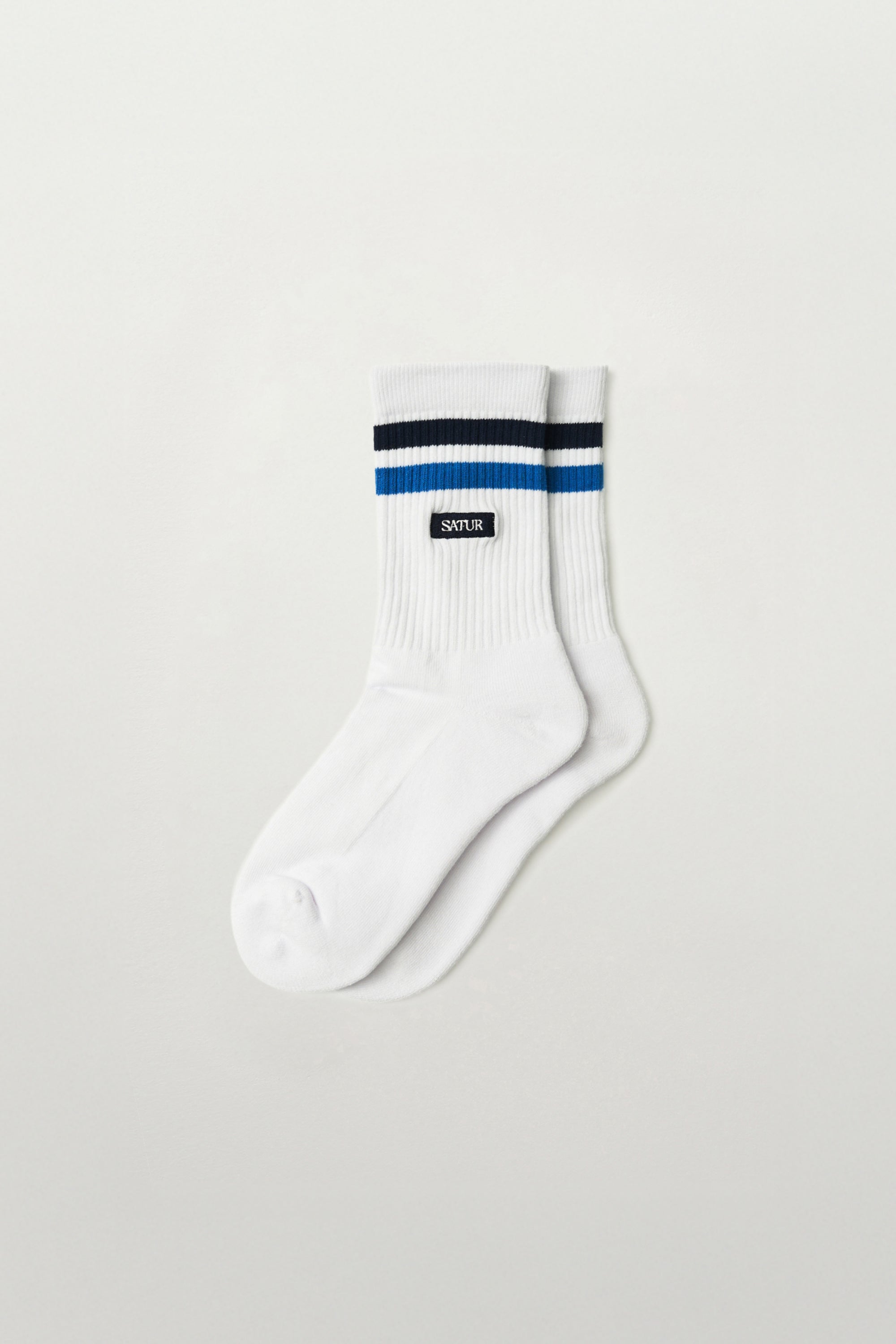 (U) Small Logo Sporty Socks White