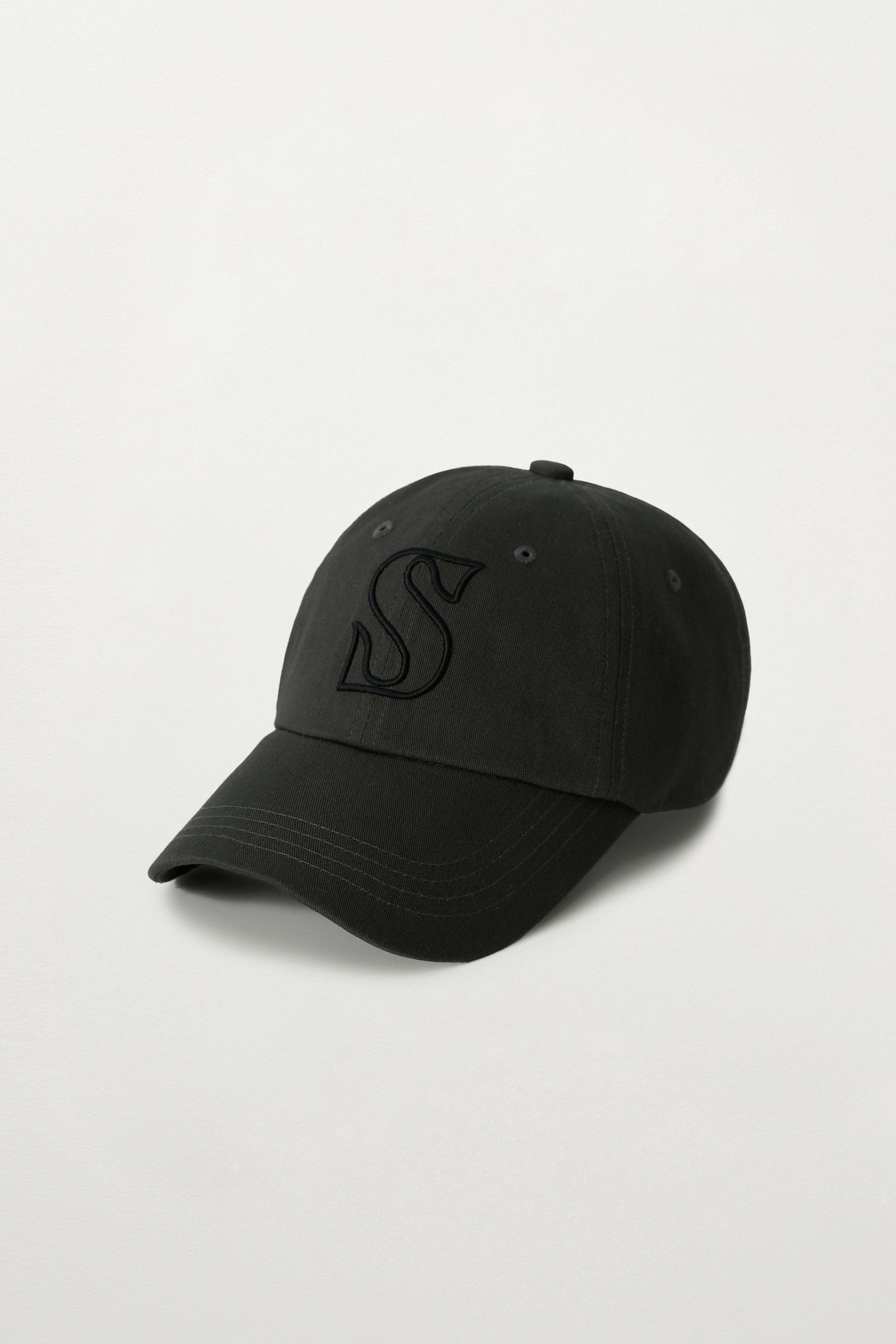 (U) S Logo Casual Ball Cap Charcoal