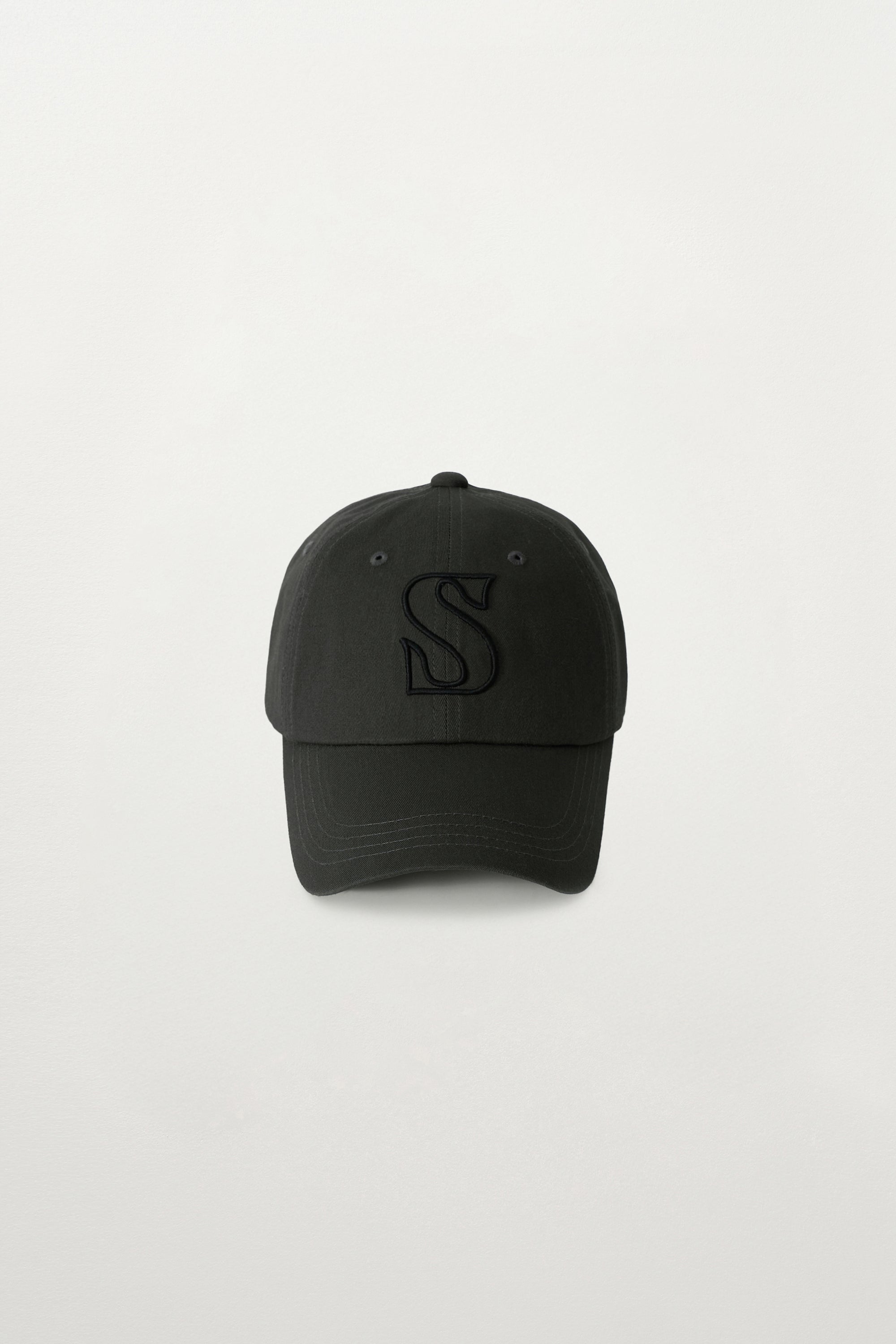 (U) S Logo Casual Ball Cap Charcoal