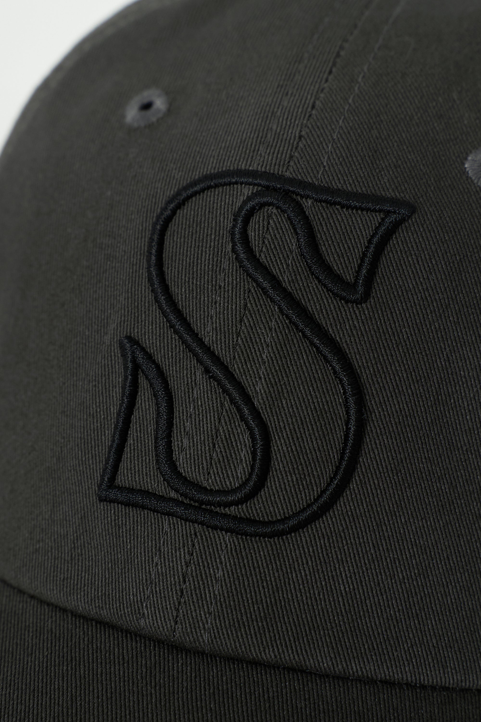 (U) S Logo Casual Ball Cap Charcoal