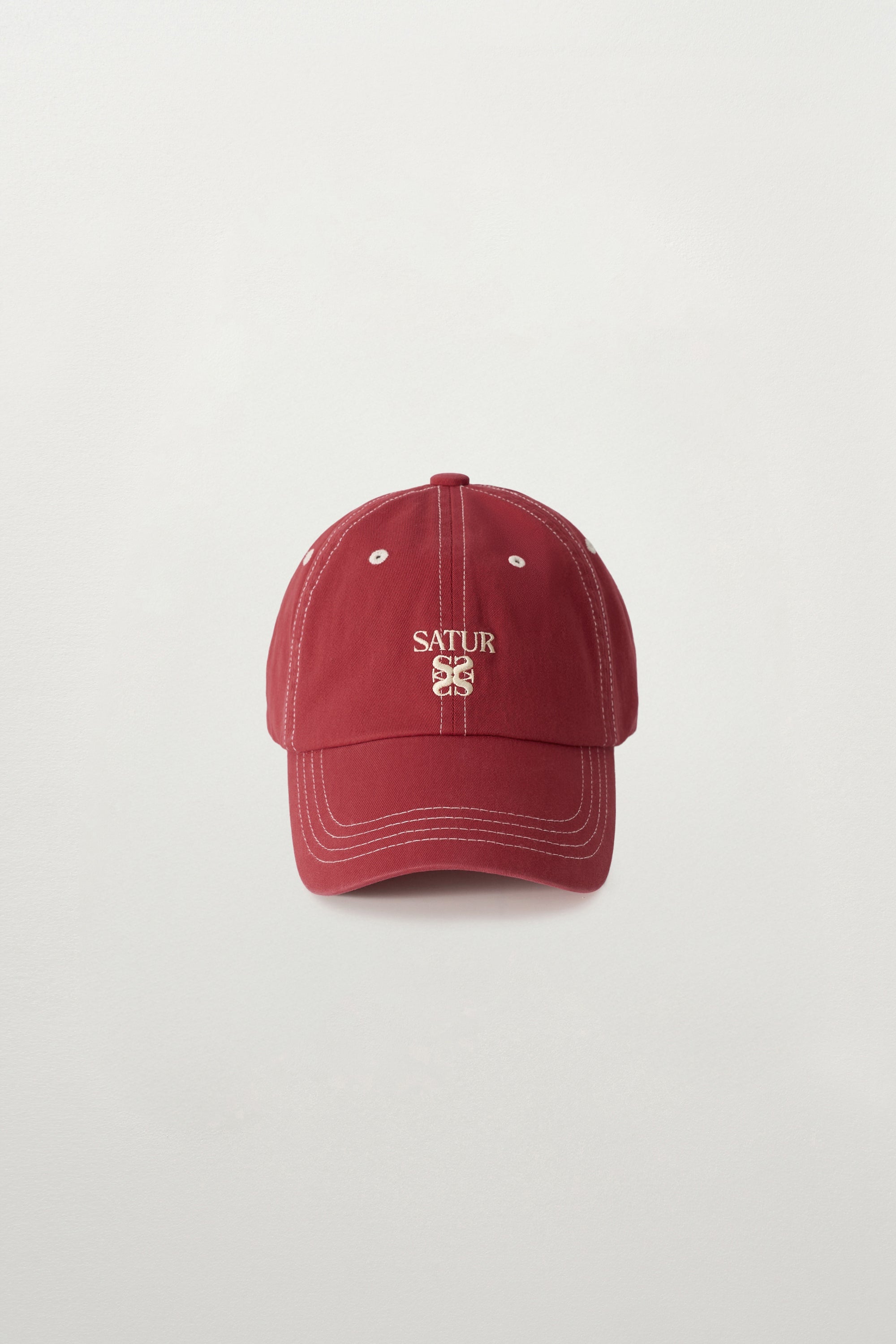 (U) Contrast Dyed Ball Cap Red
