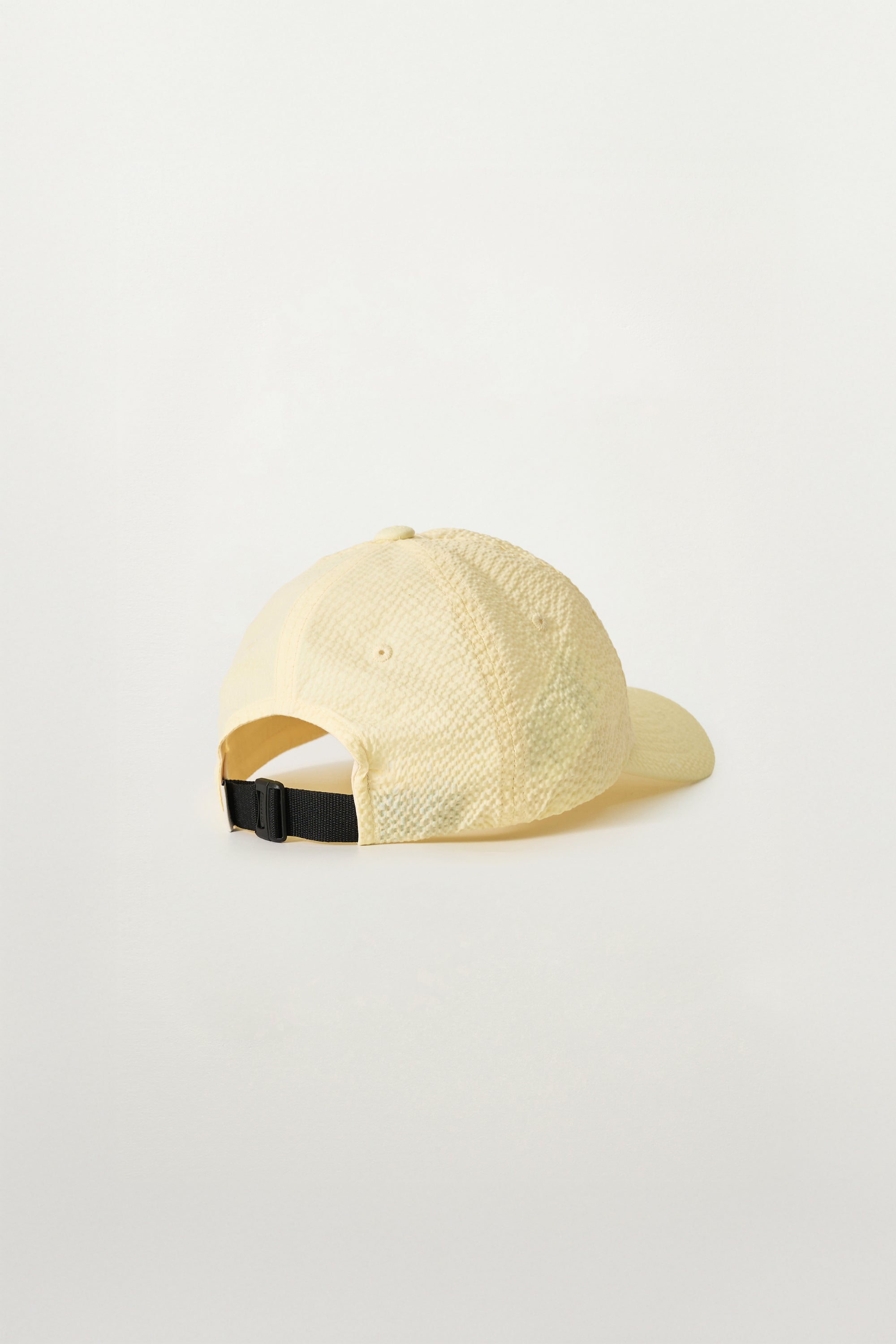 (U) Seersucker Satur Ball Cap Light Yellow