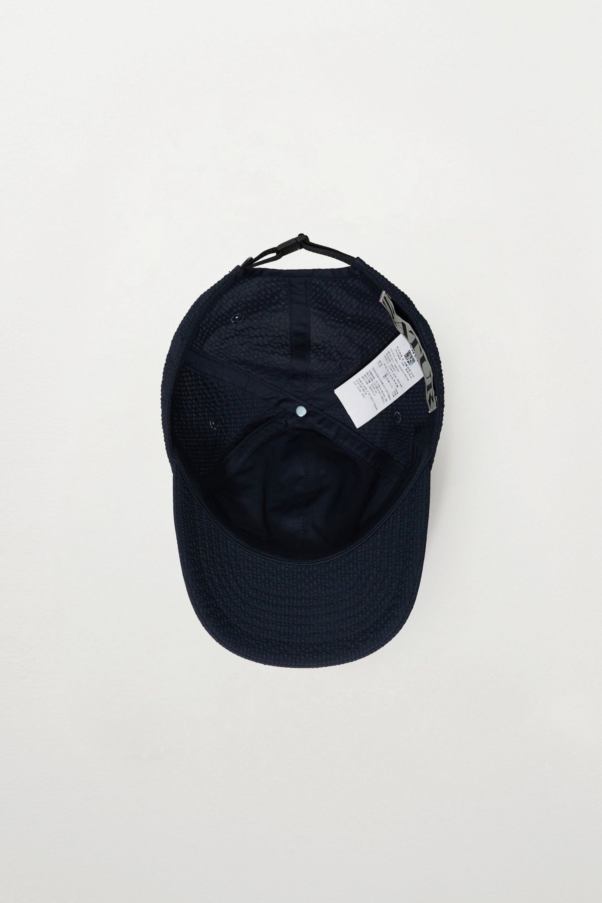 (U) Seersucker Satur Ball Cap Navy