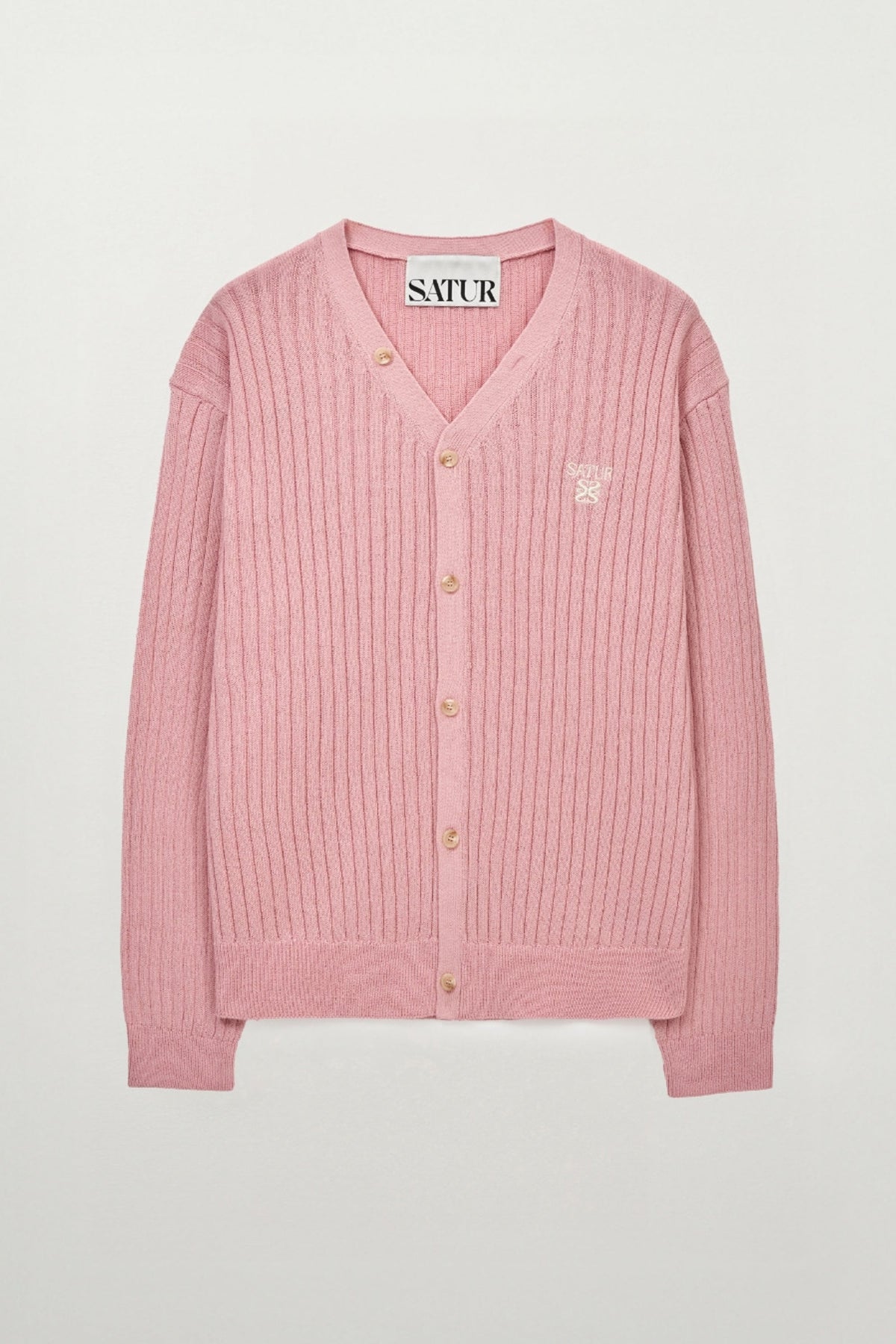 (U) Faro Linen Cardigan Pink