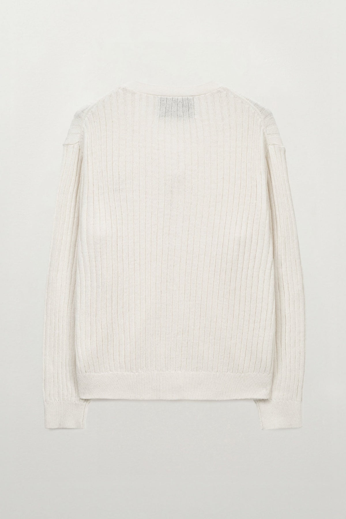 (U) Faro Linen Cardigan White