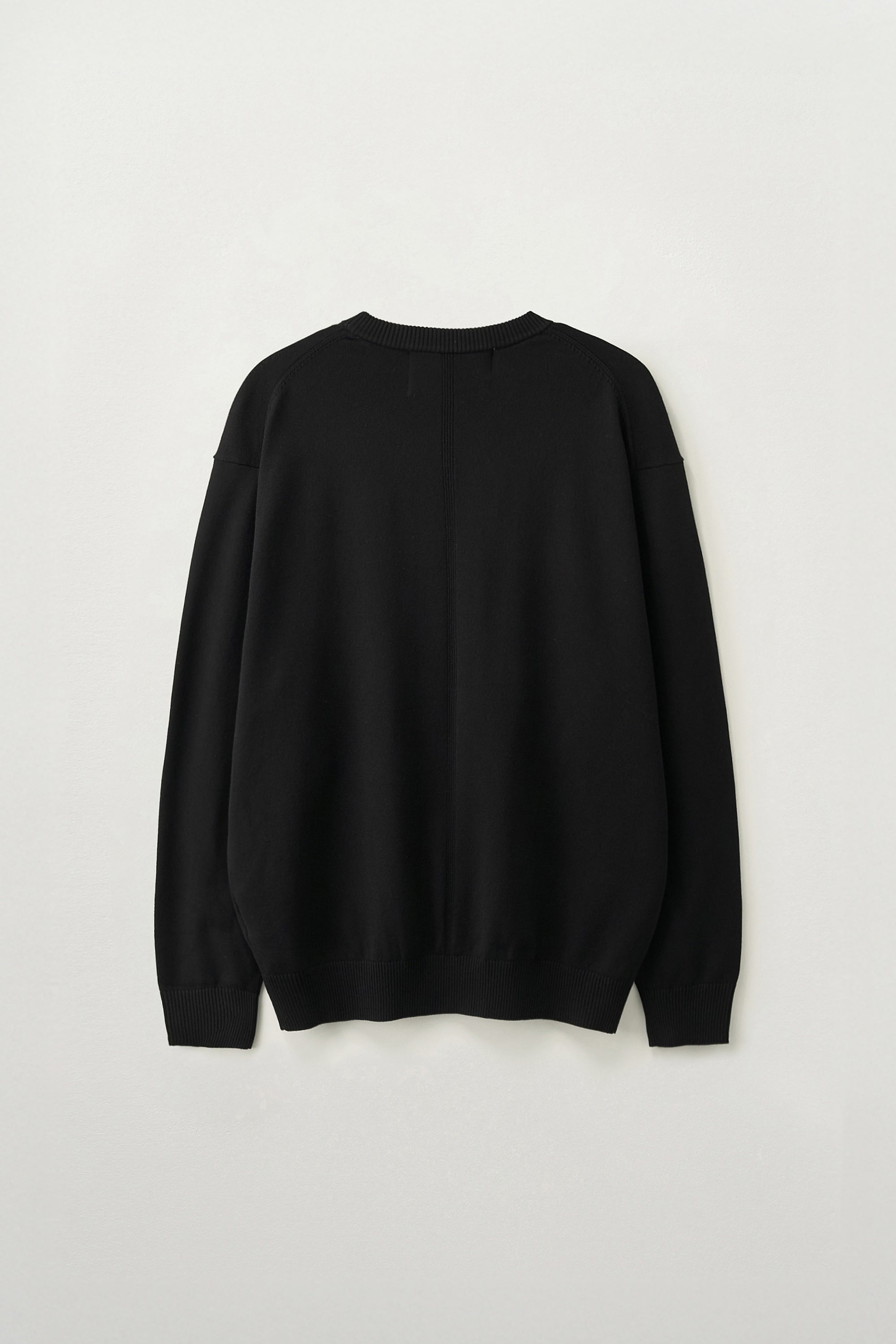 (U) Loren Basic Crew Neck Knit Black