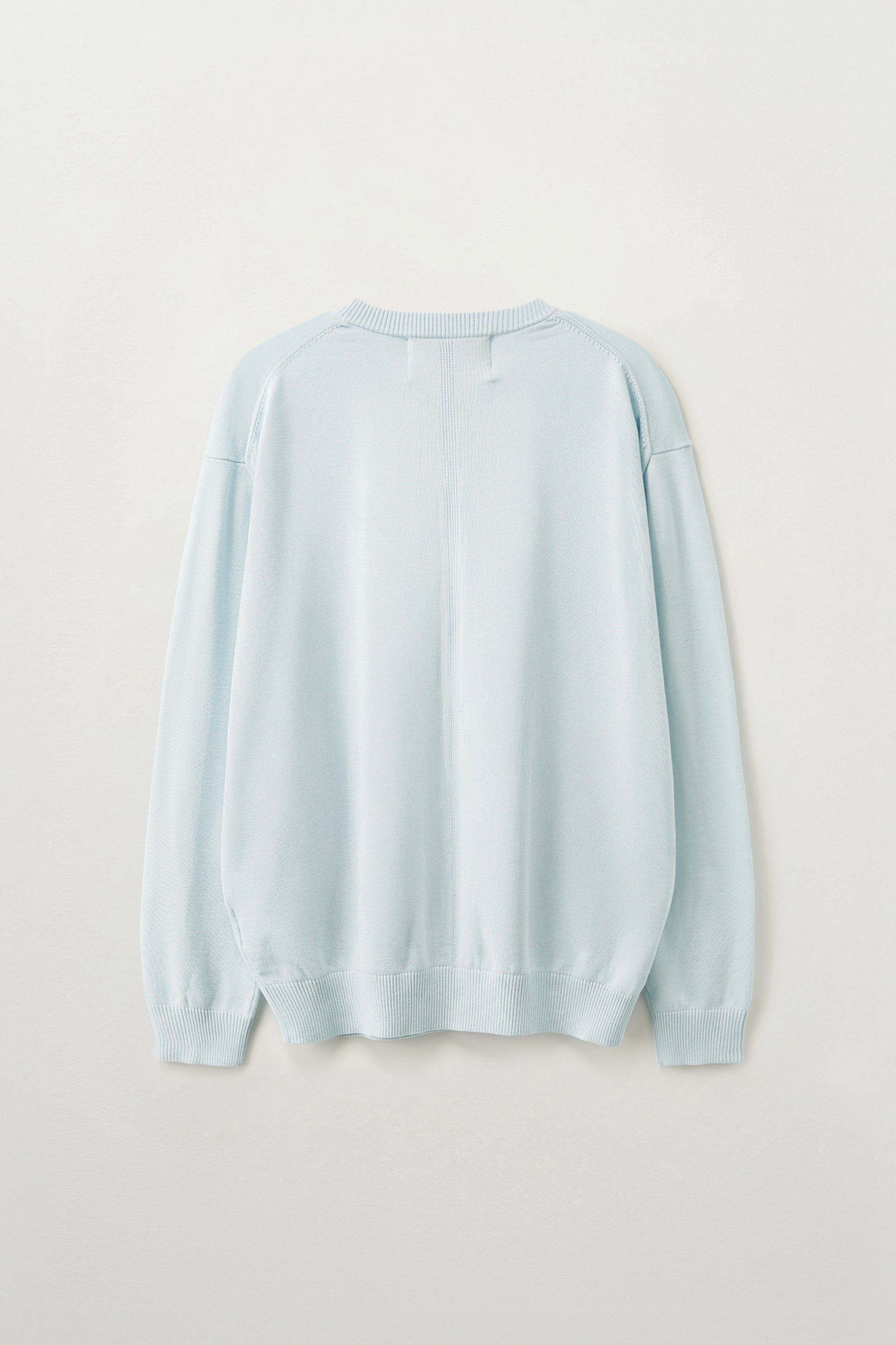 (U) Loren Basic Crew Neck Knit Sky Blue