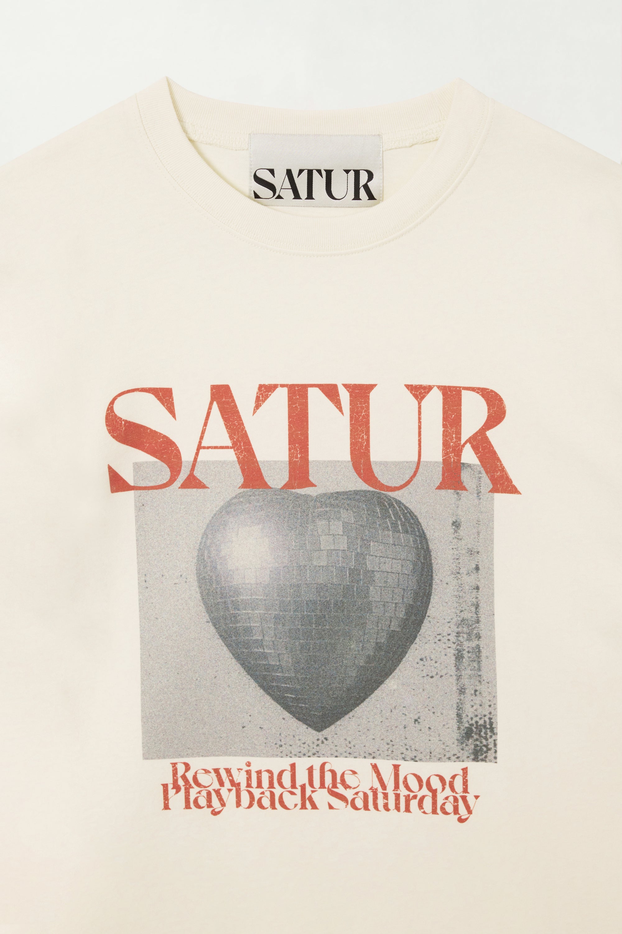 (U) Heart Mirror Long Sleeve Cream