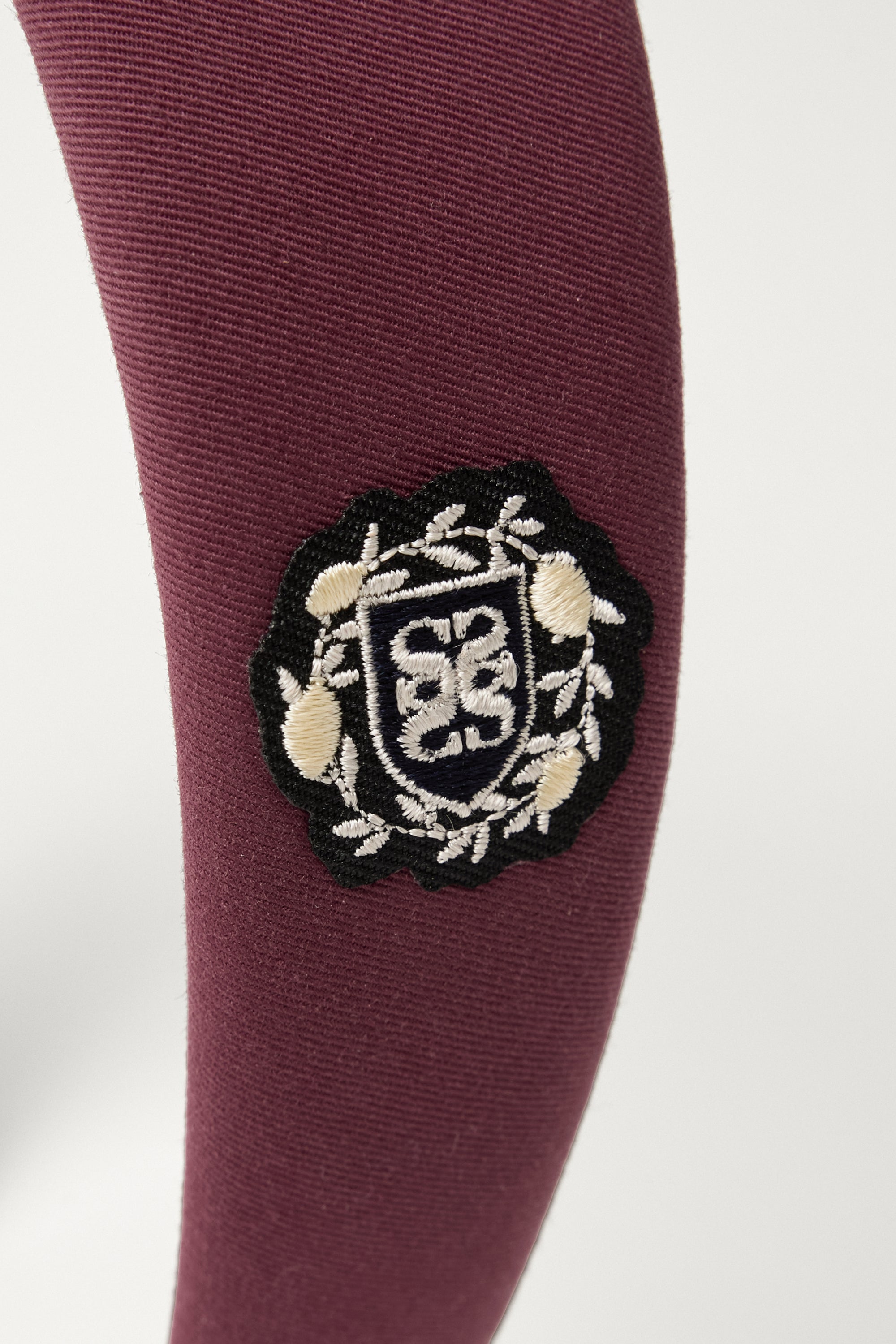 (W) Crest Logo Hairband Burgundy