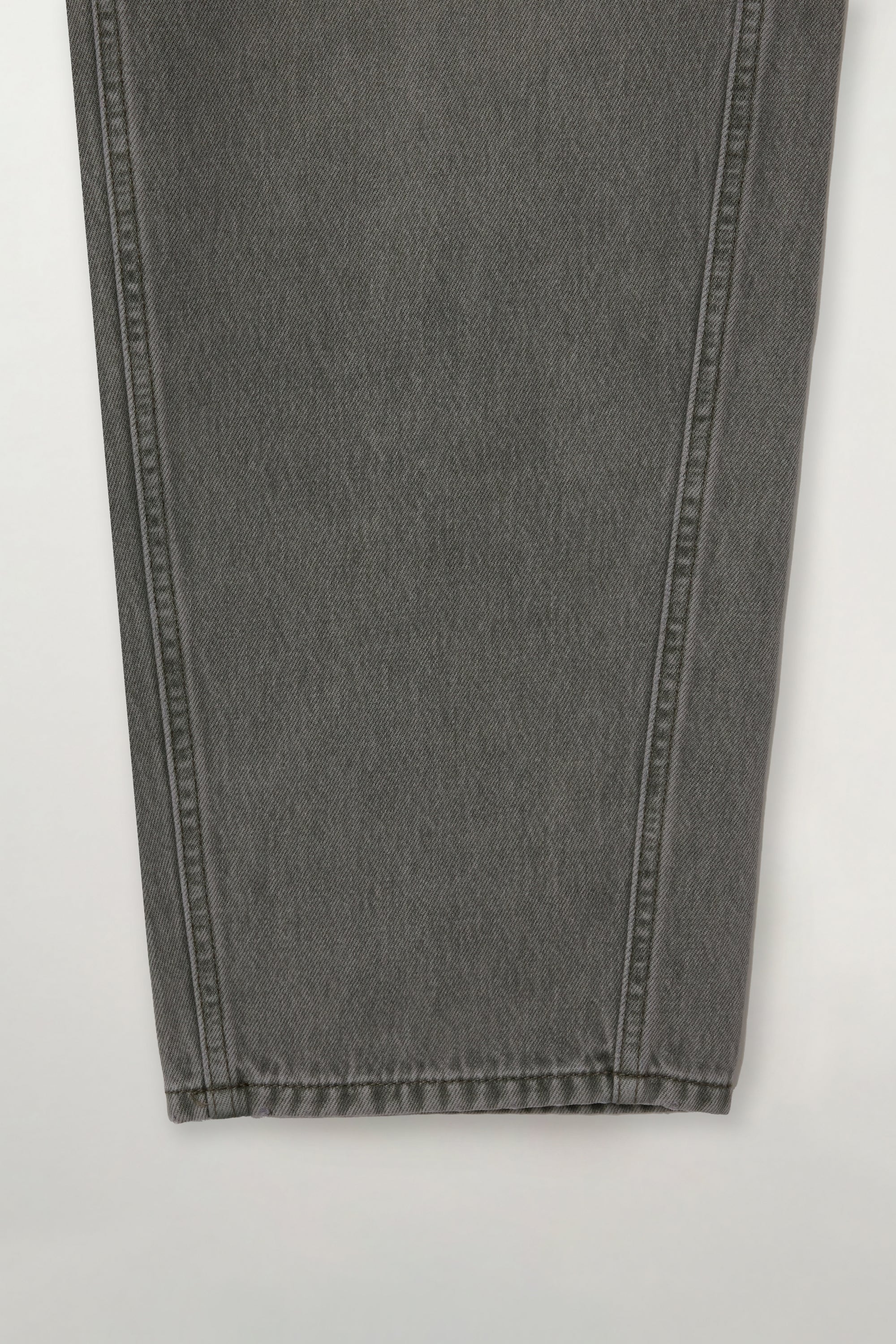 (W) Barrel Fit Denim Pants Khaki