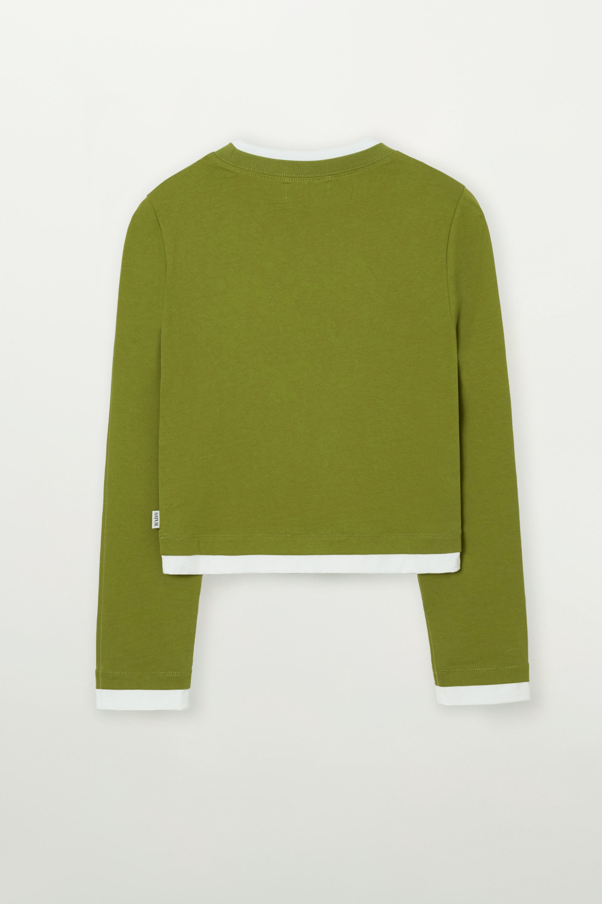 (W) Layered Long Sleeve Olive Green