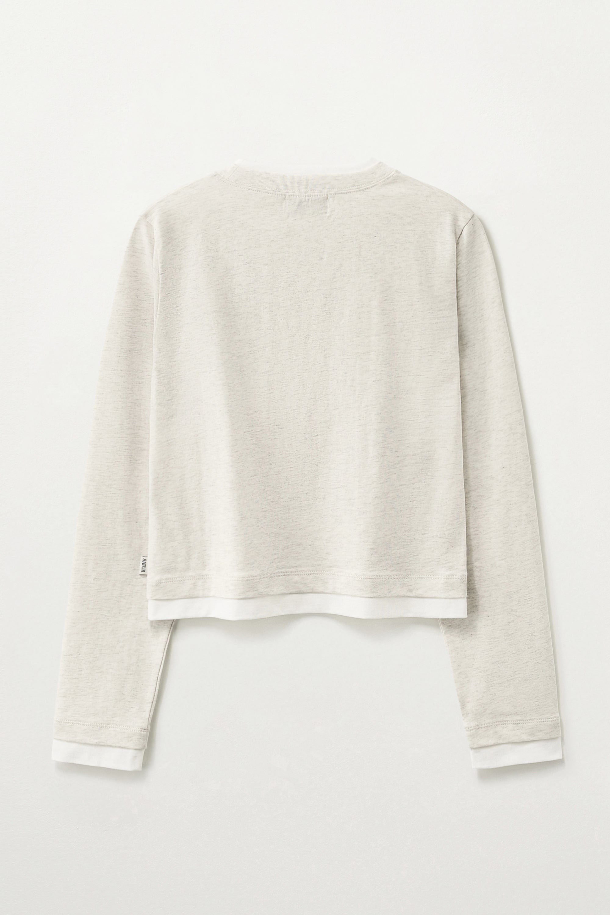 (W) Layered Long Sleeve Oatmeal