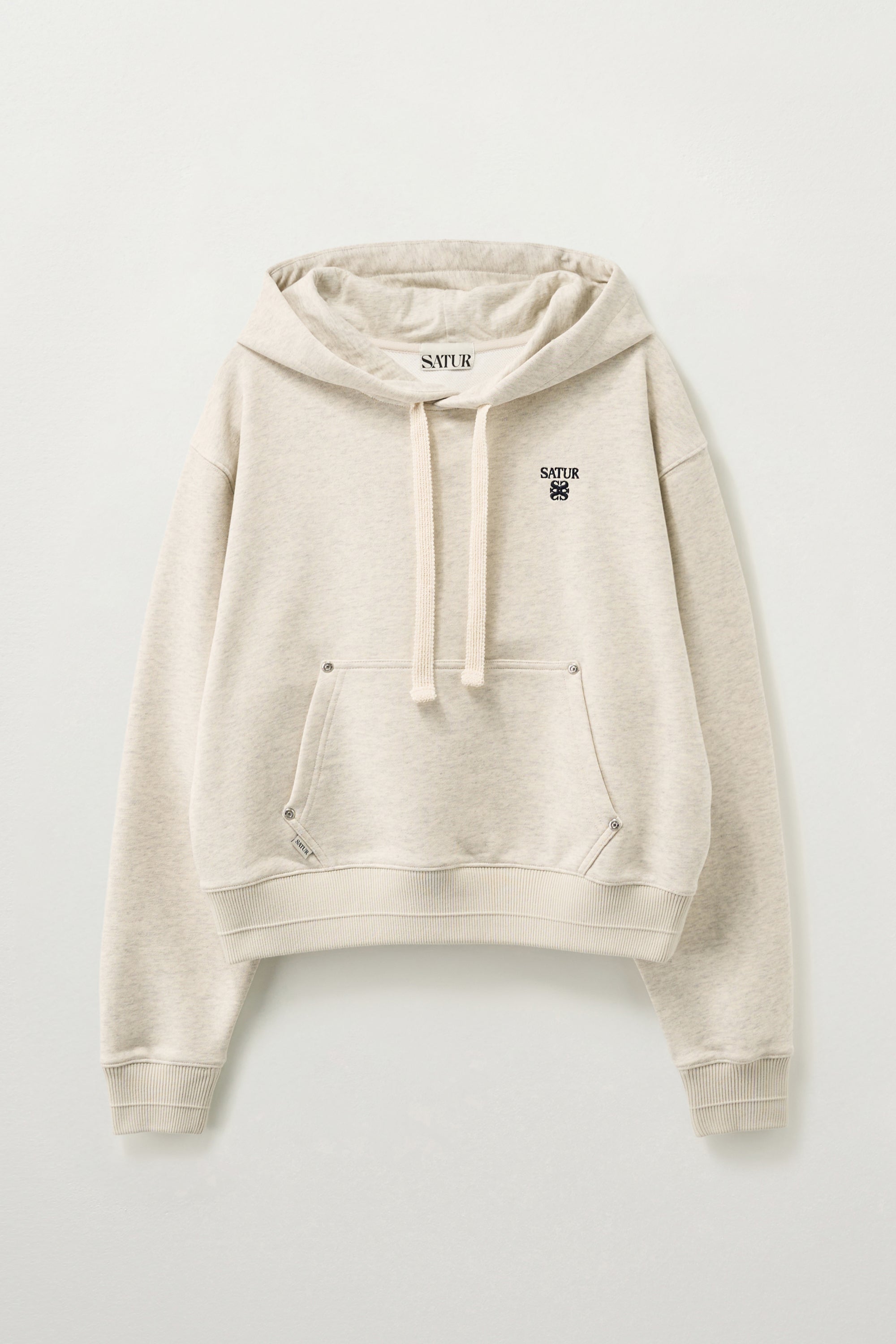 (W) Loren Small Logo Hoodie Oatmeal