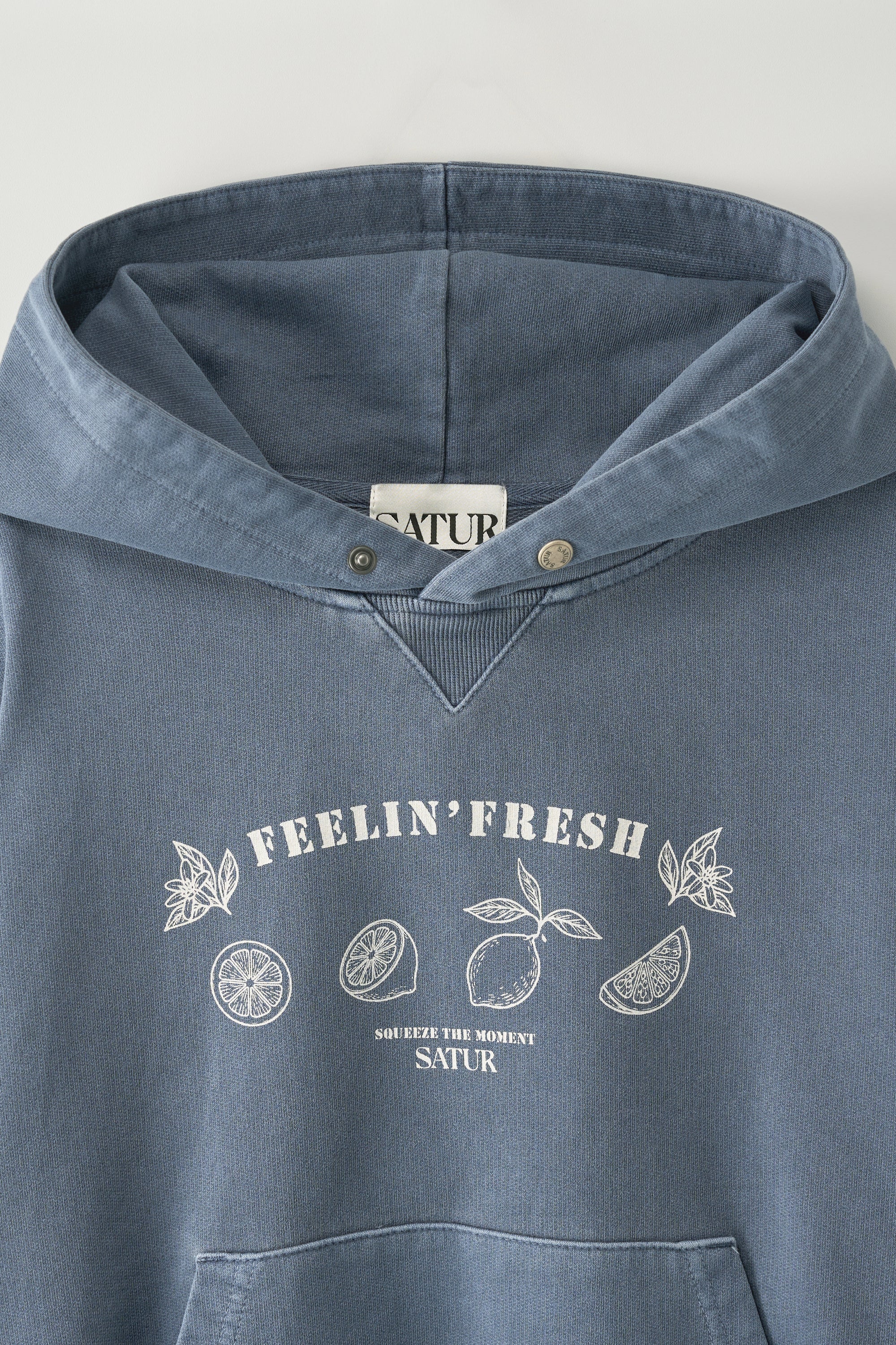 (W) Cropped Hoodie Navy