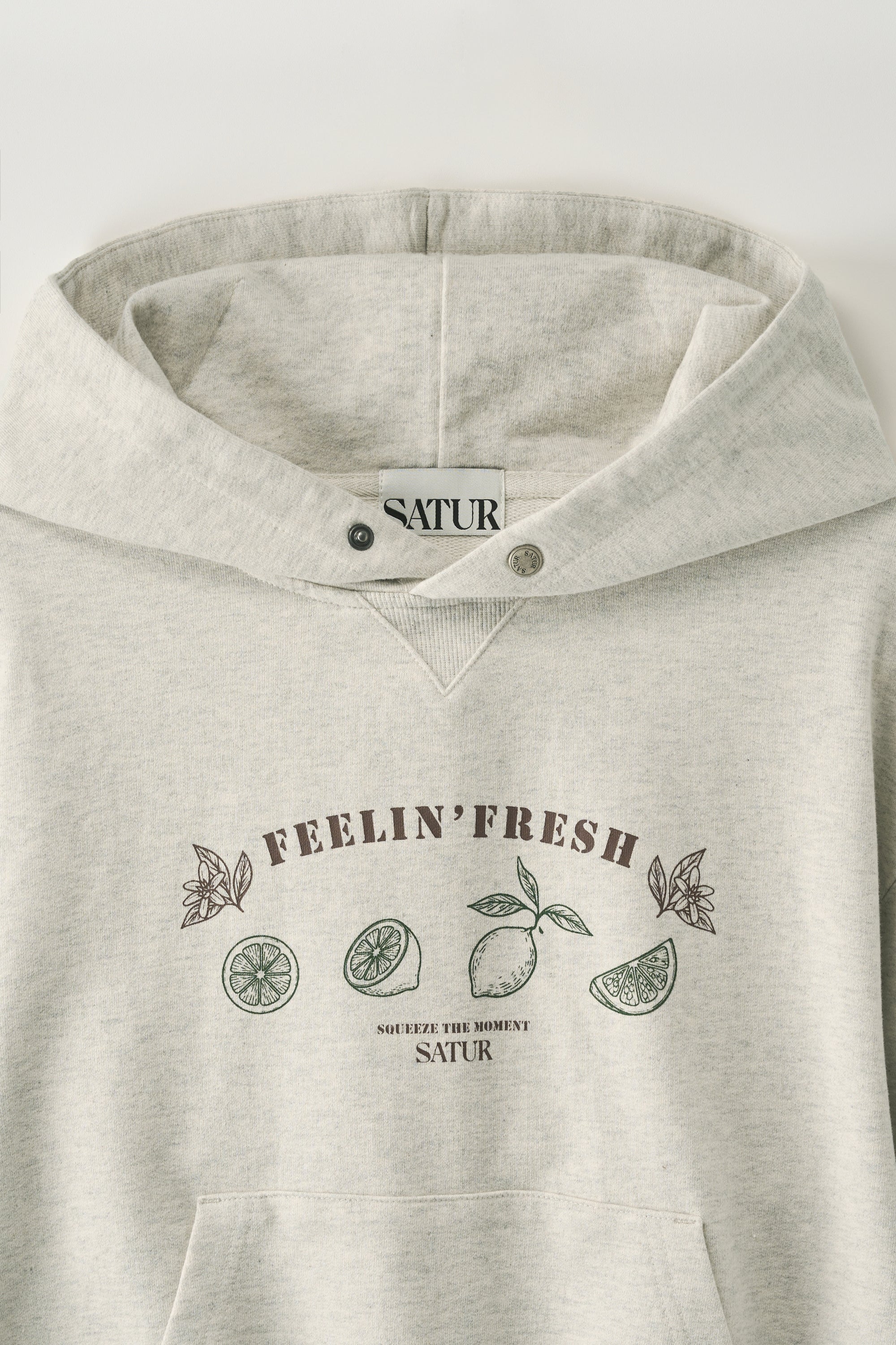 (W) Cropped Hoodie Oatmeal