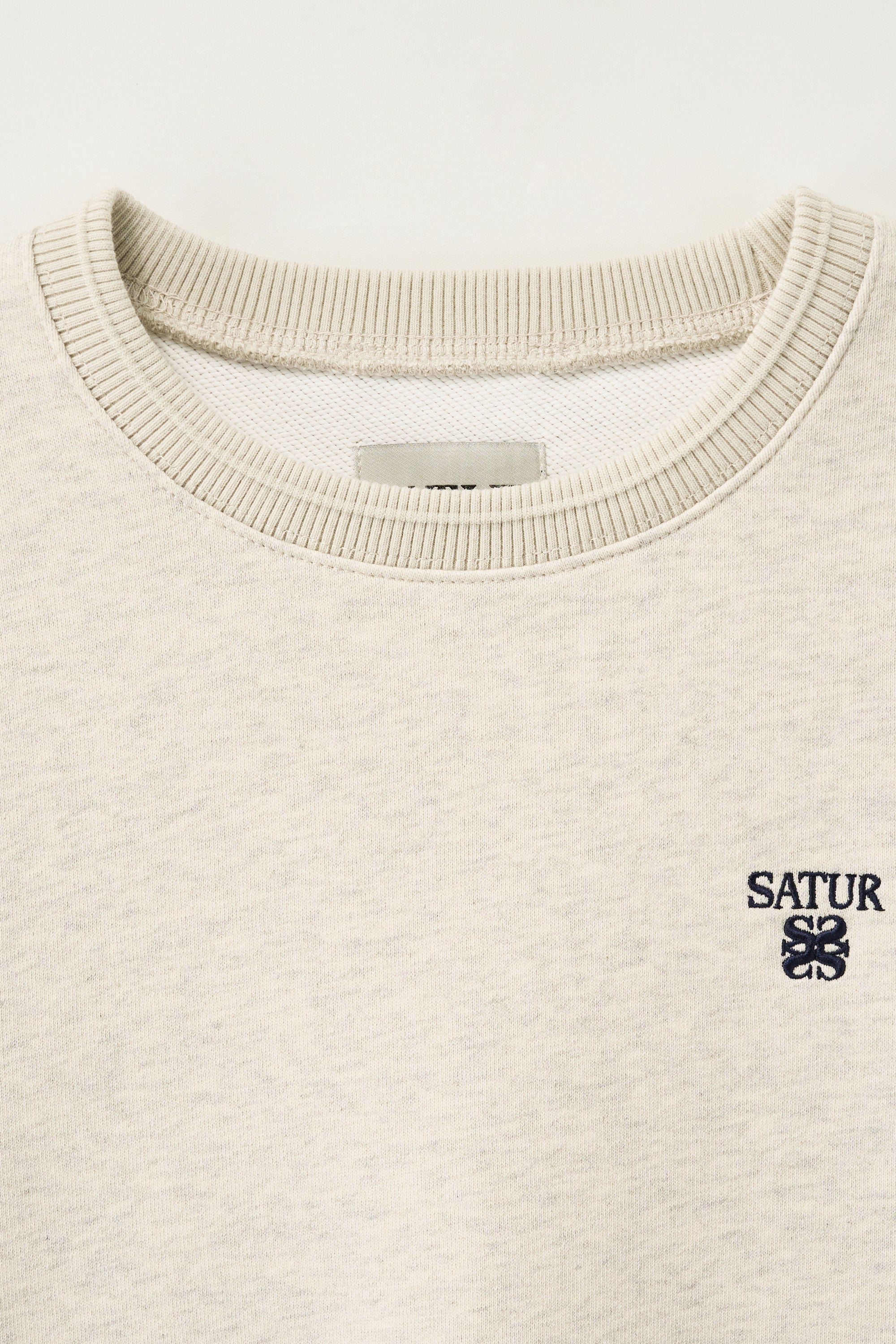 (W) Loren Sl Crop Sweatshirt Oatmeal
