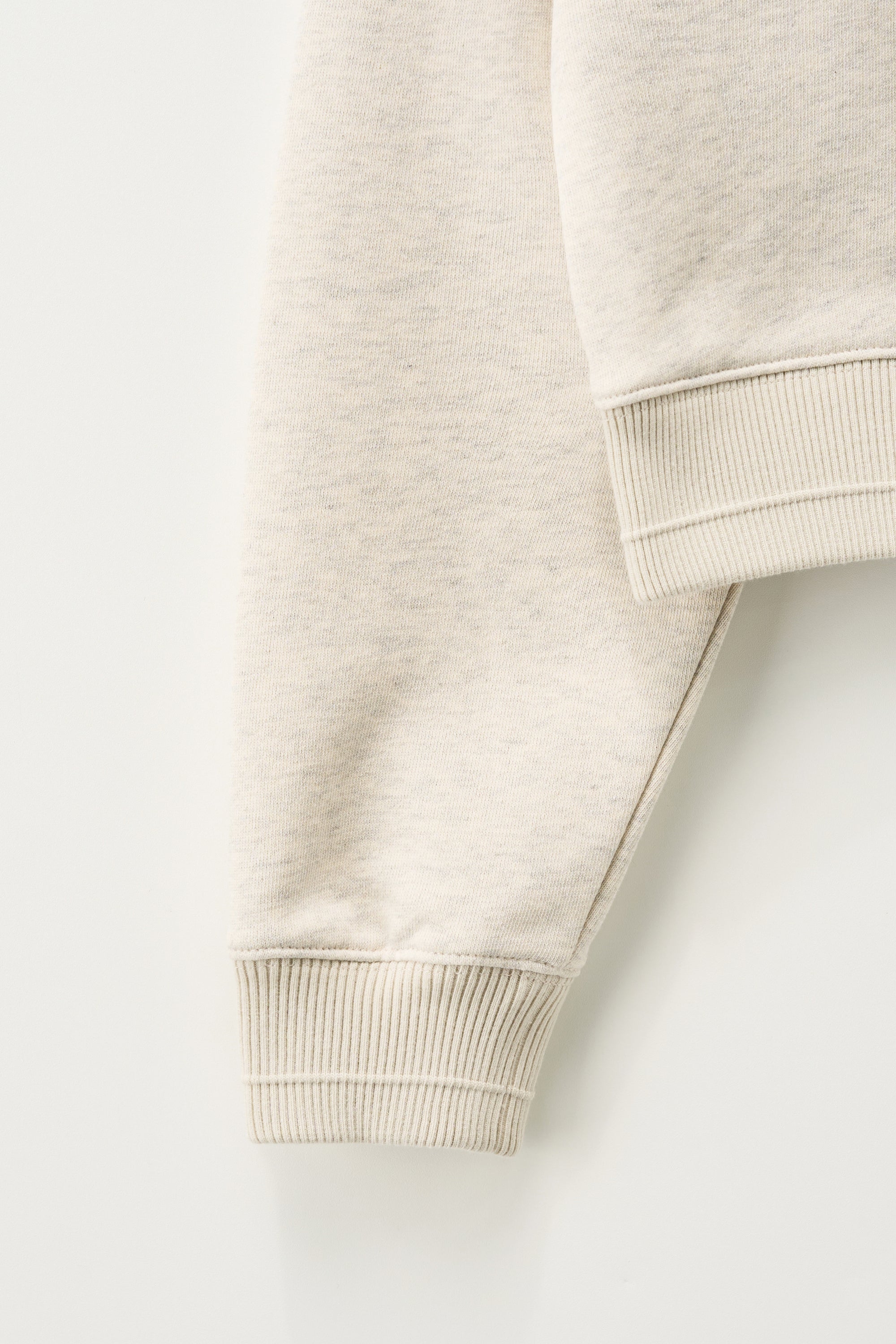 (W) Loren Sl Crop Sweatshirt Oatmeal