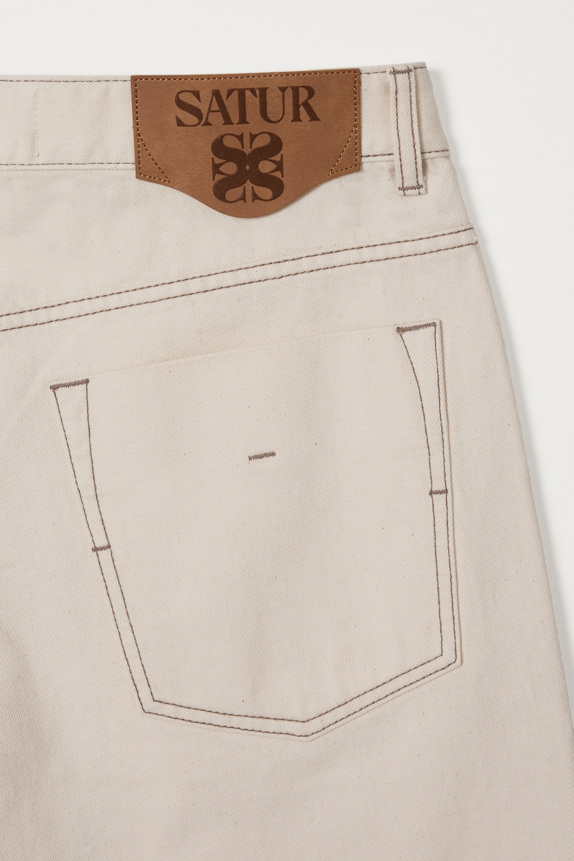 (M) Carpenter Denim Pants Ecru