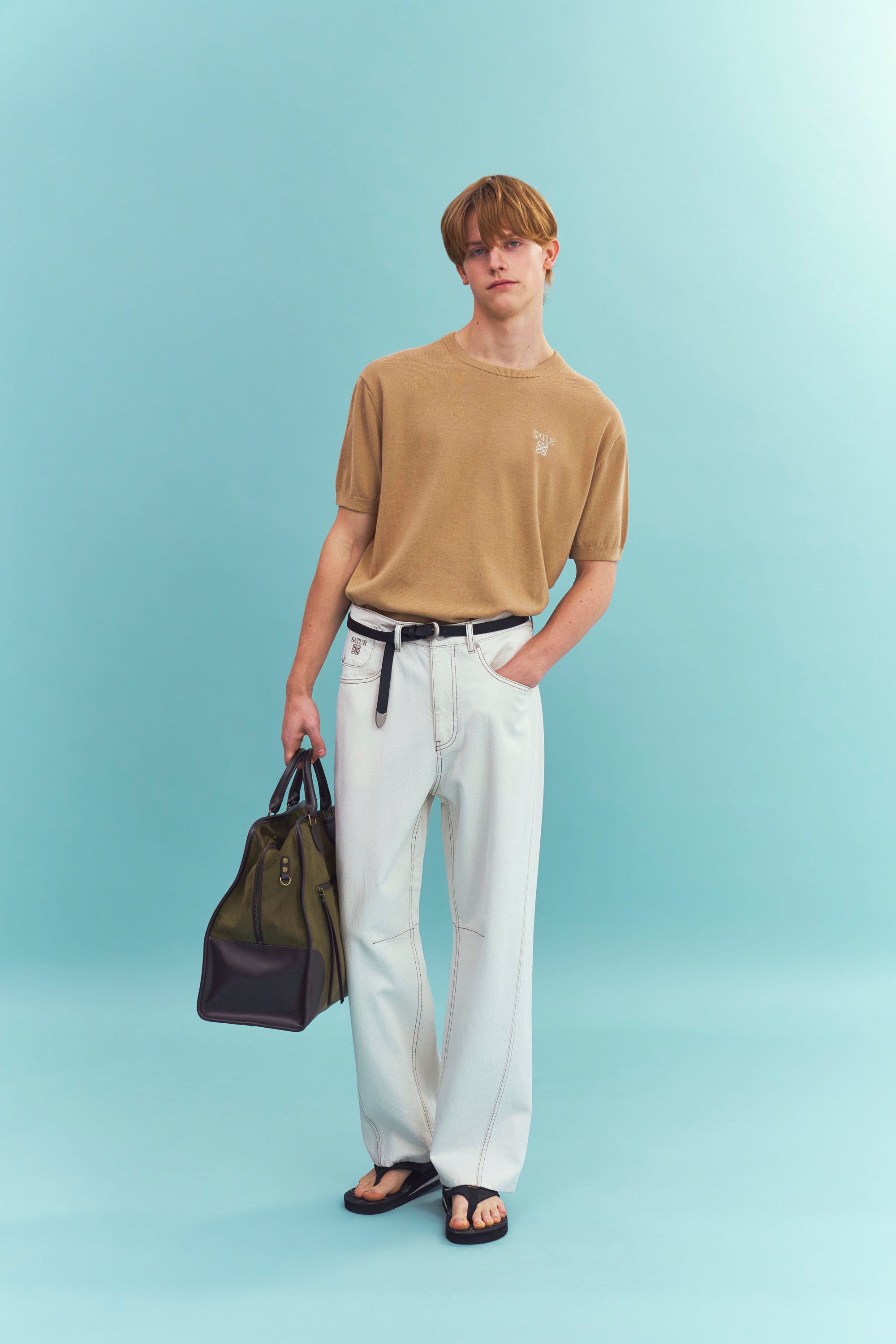(M) Loren Fine Half Knit Beige