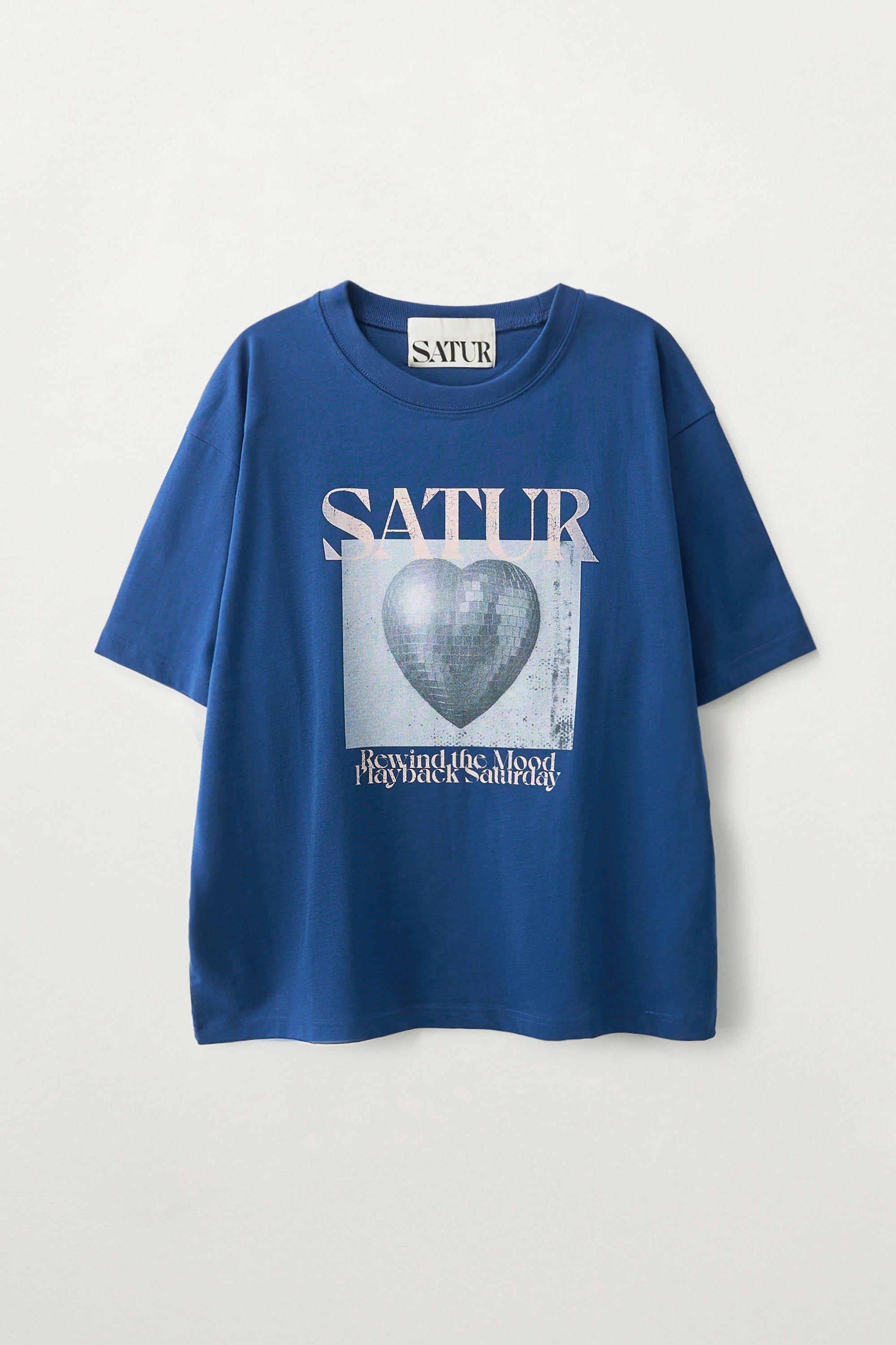(M) Mirrorball Oversized Tee Blue