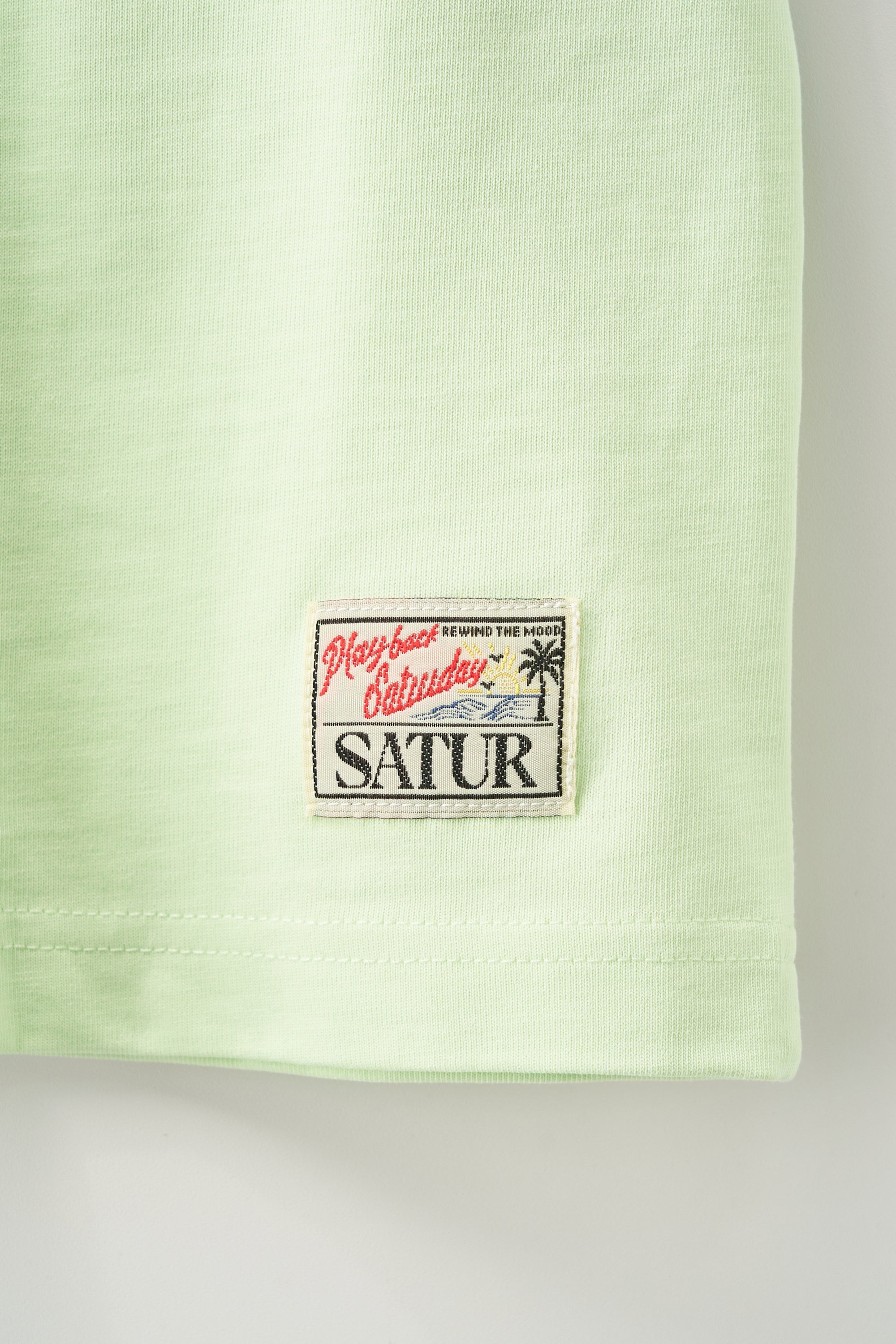 (M) Mirrorball Oversized Tee Light Green