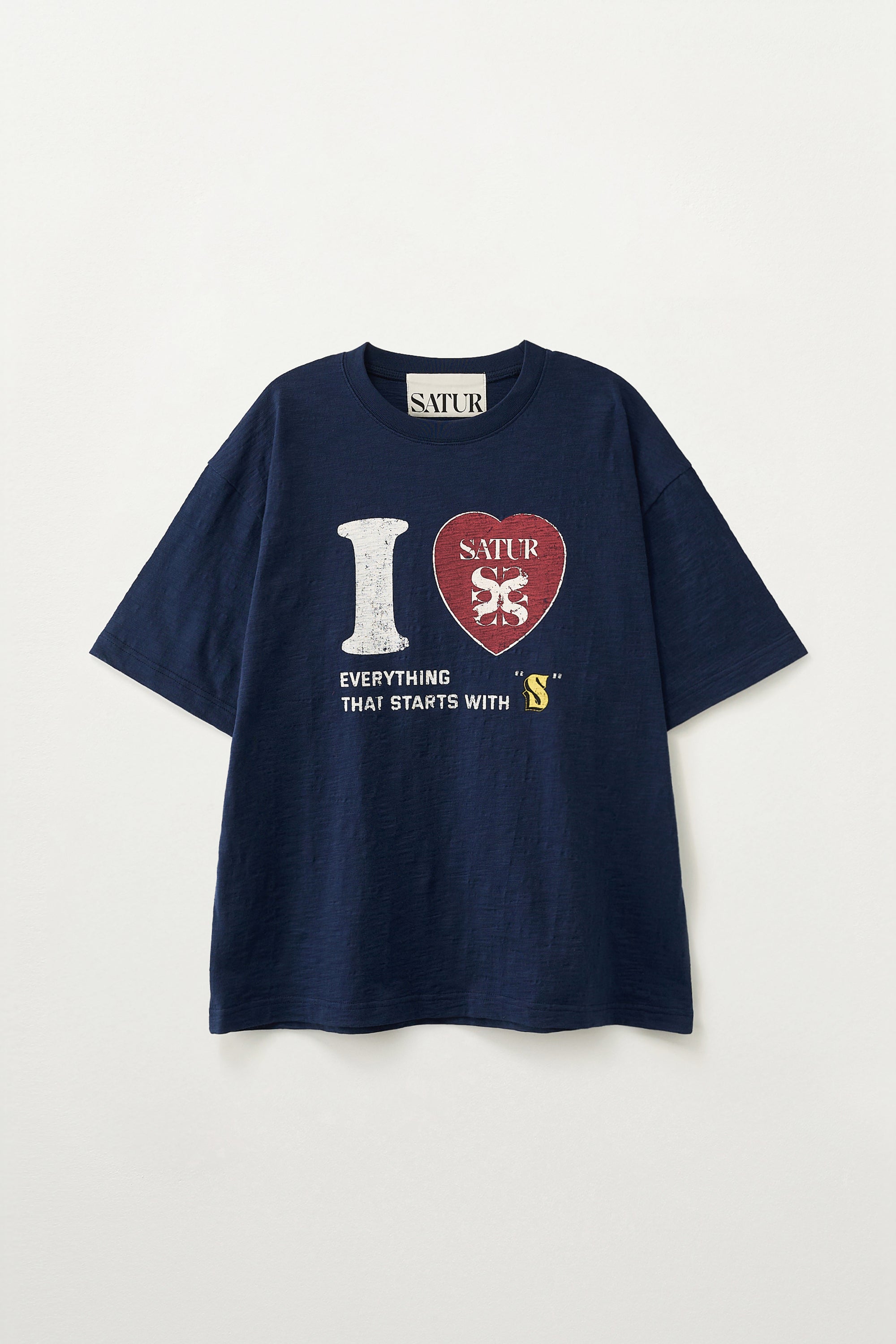 (M) I Love Oversized Tshirt Navy