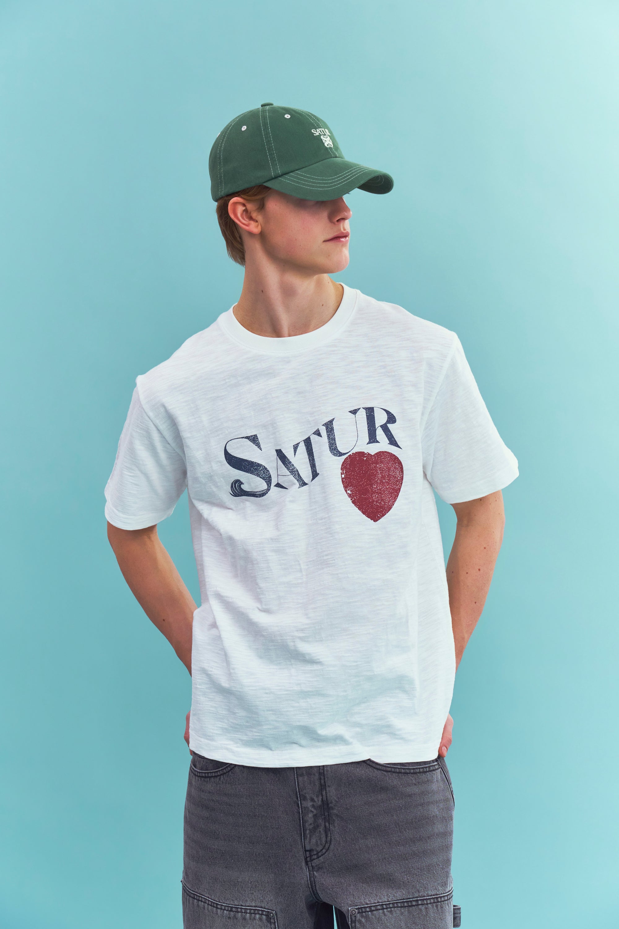 (M) Wave Logo Rl Slub Tshirt White