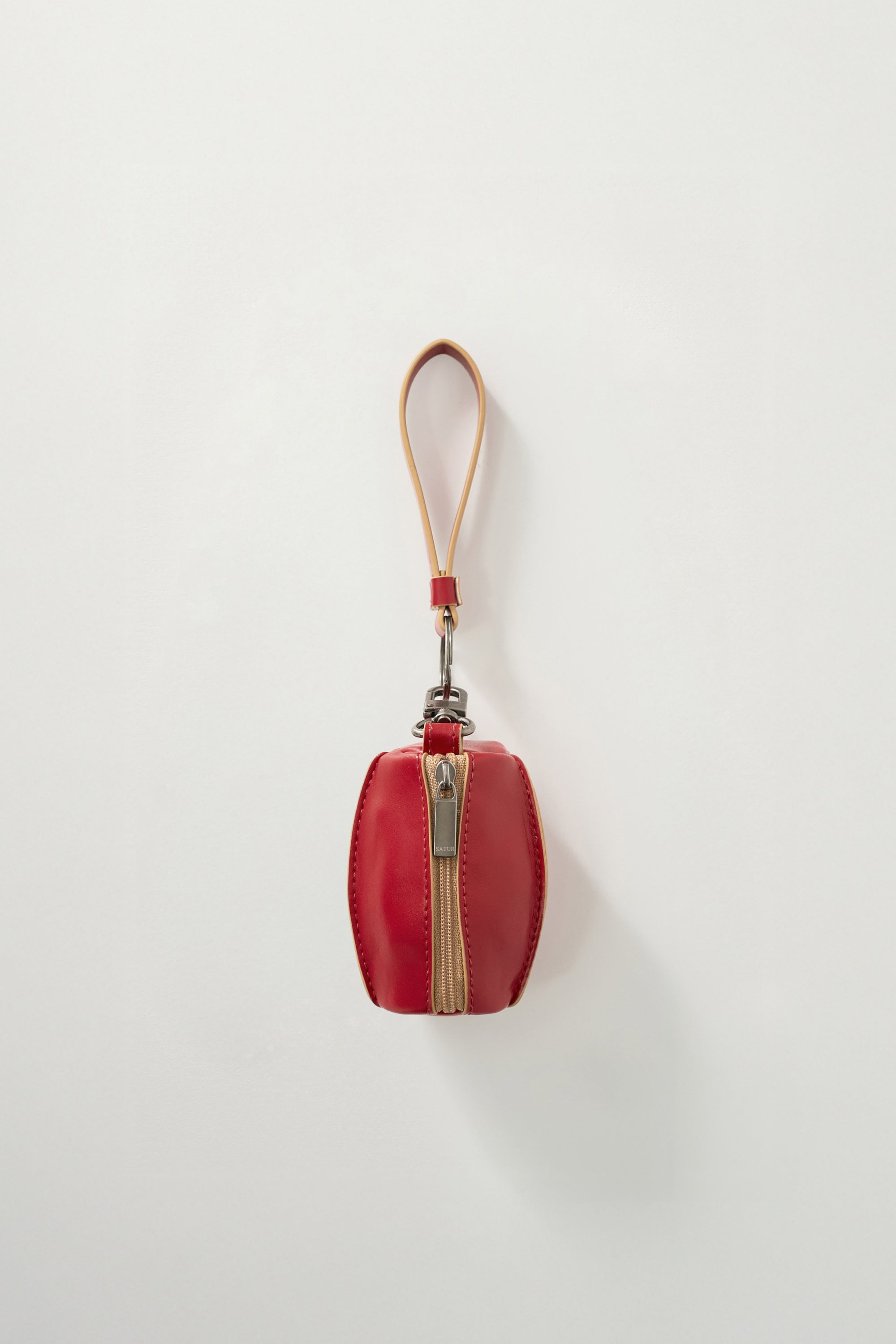 (U) Barrel Mini Pouch Keyring Red