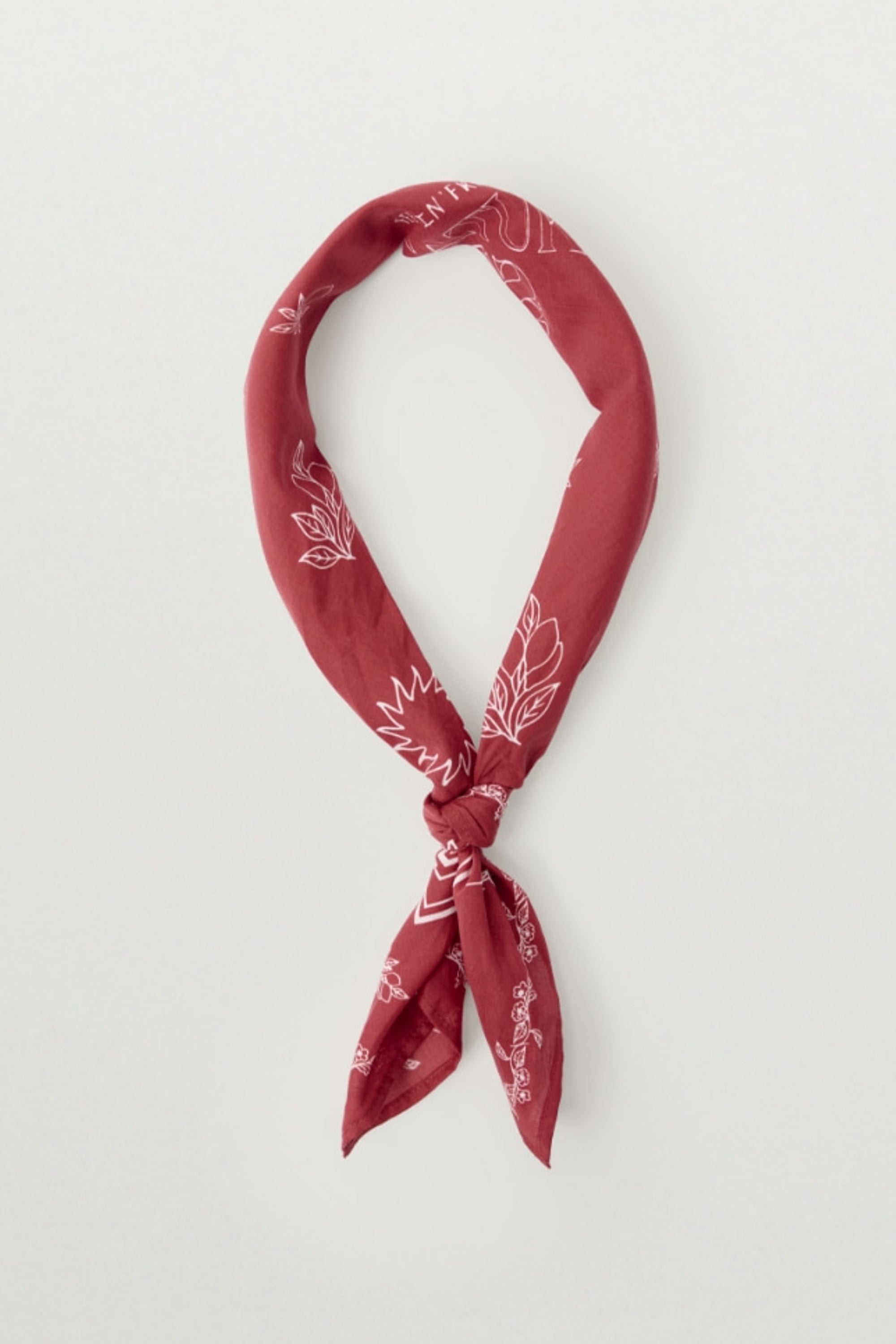 (U) Summer Cotton Scarf Red