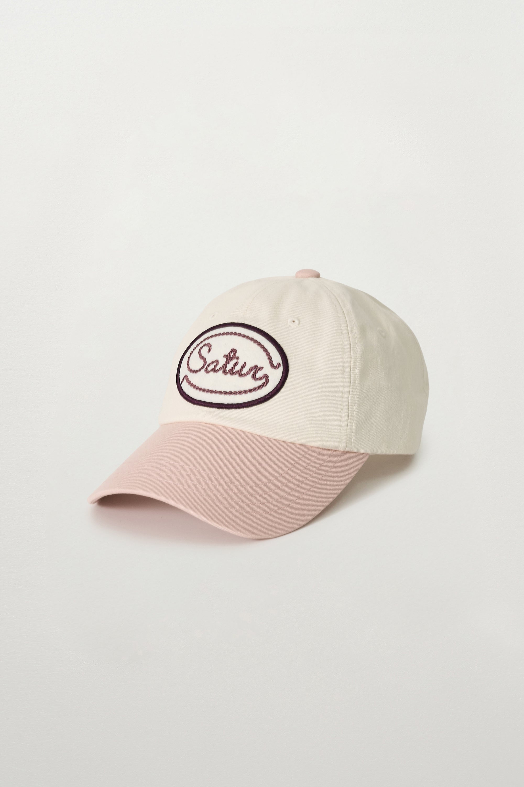 (U) Rope Embroidery Wappen Cap Light Pink