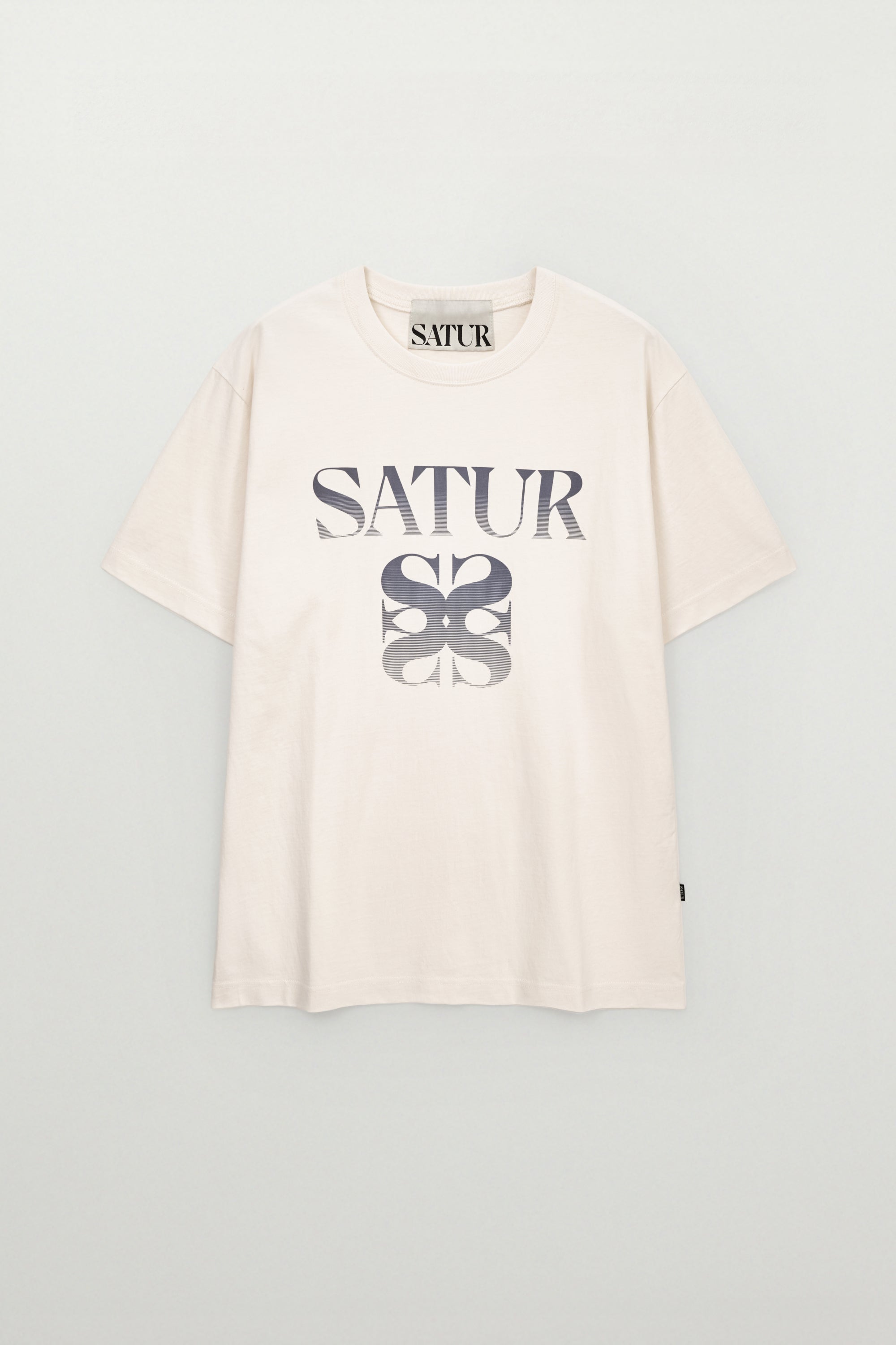 (U) Gradient Embroidery Tee Cream