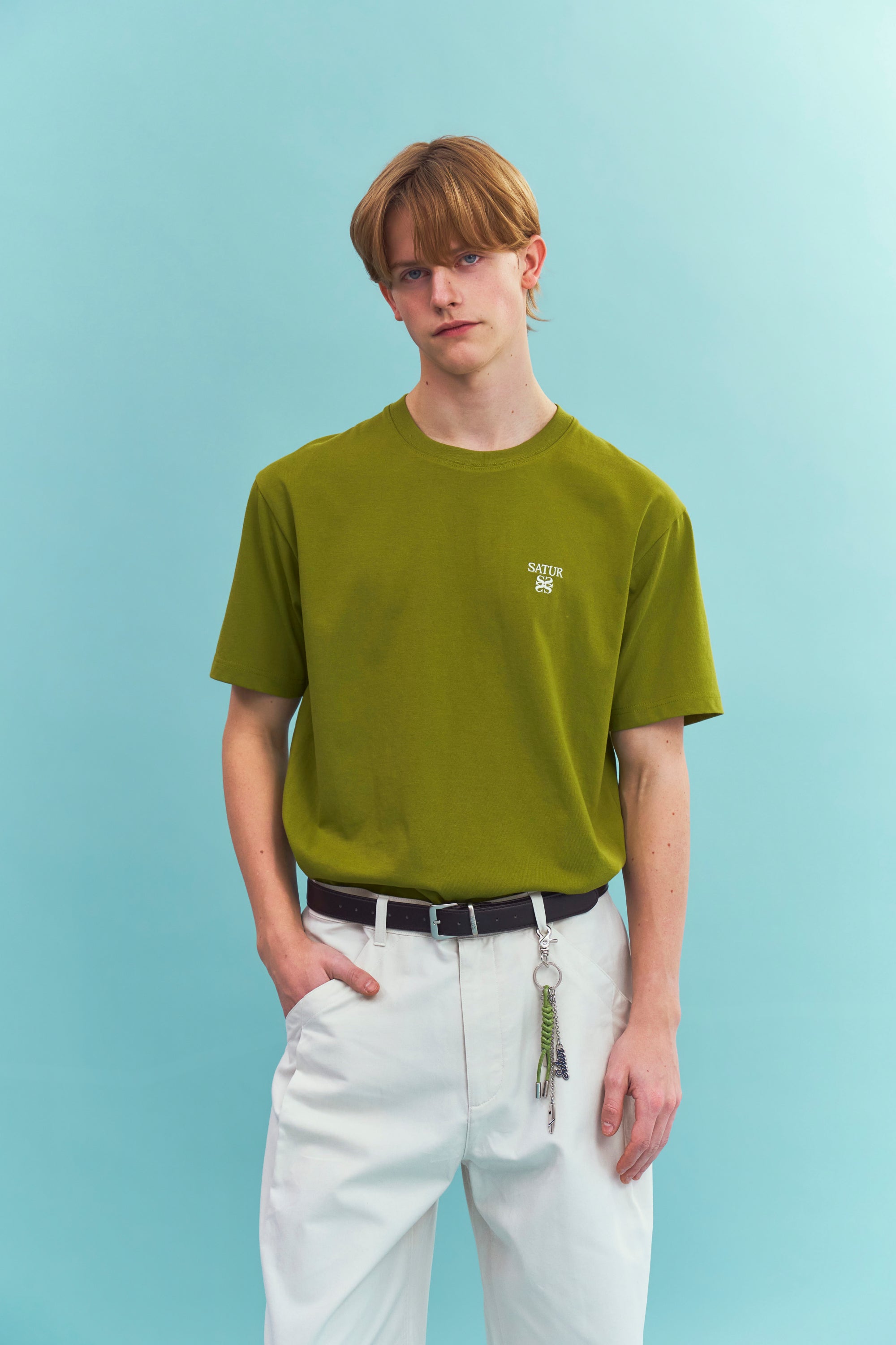 (U) Loren Classic Logo Tshirt Olive Green