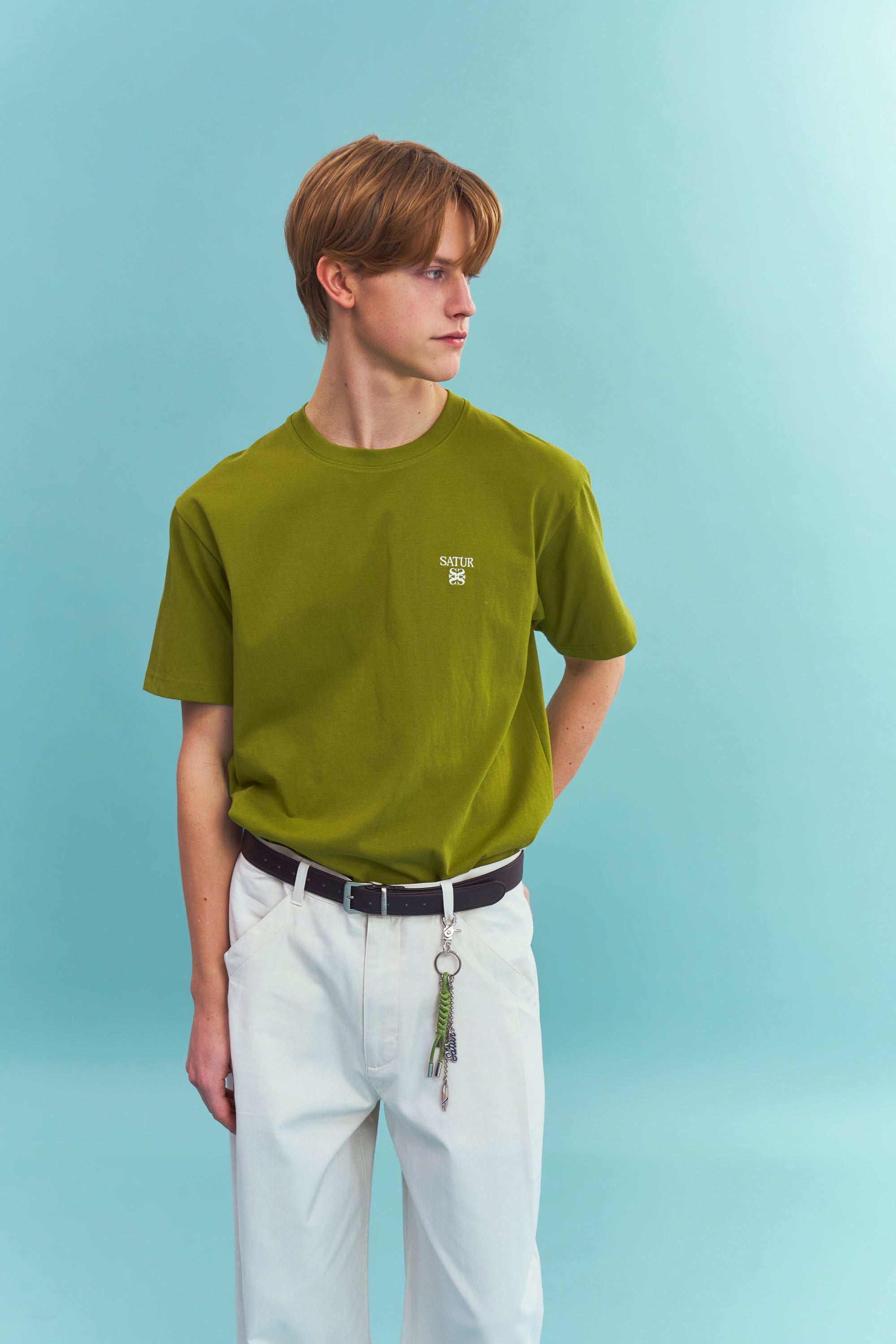 (U) Loren Classic Logo Tshirt Olive Green